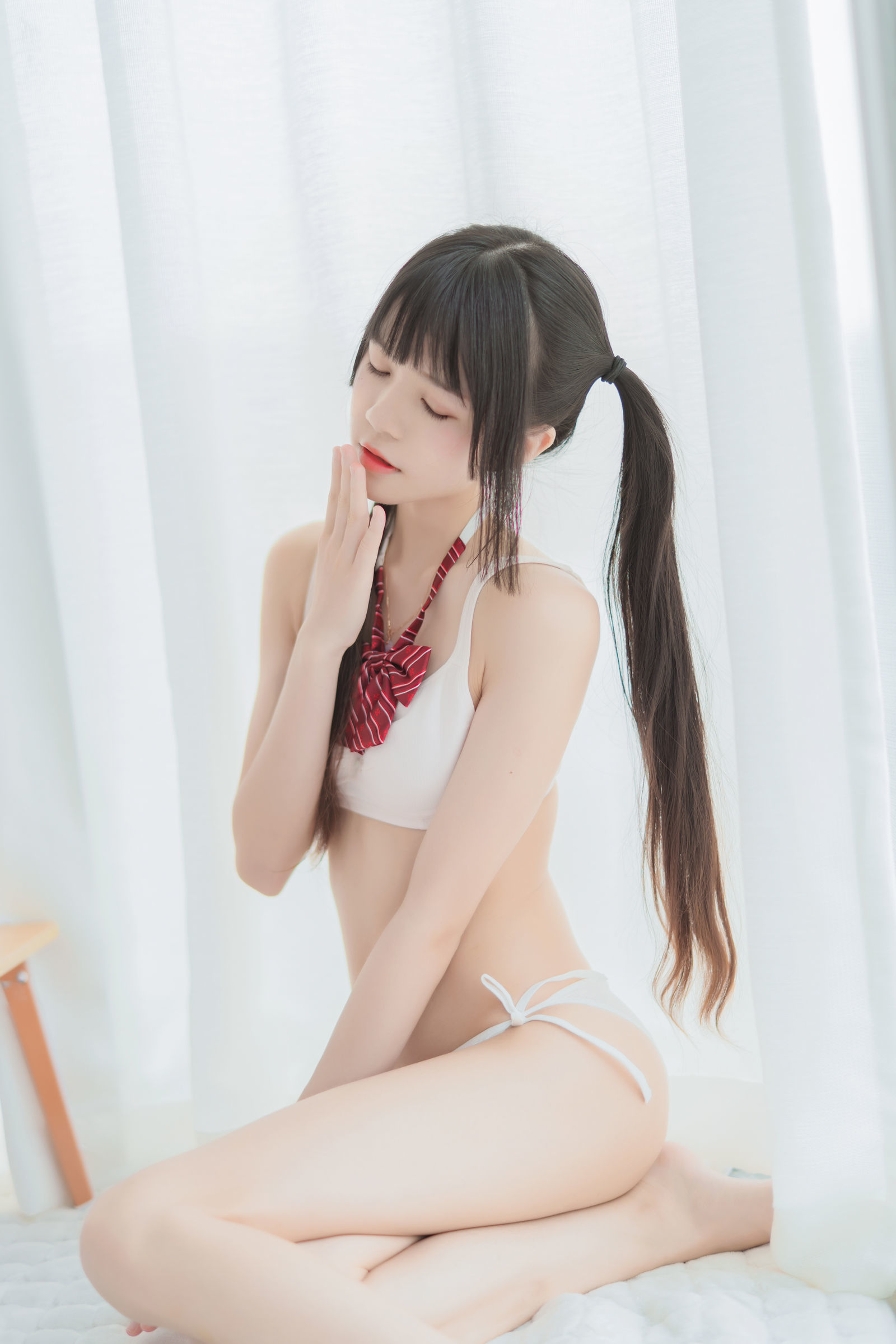 [萝莉COS] 桜桃喵 - 心形胖次