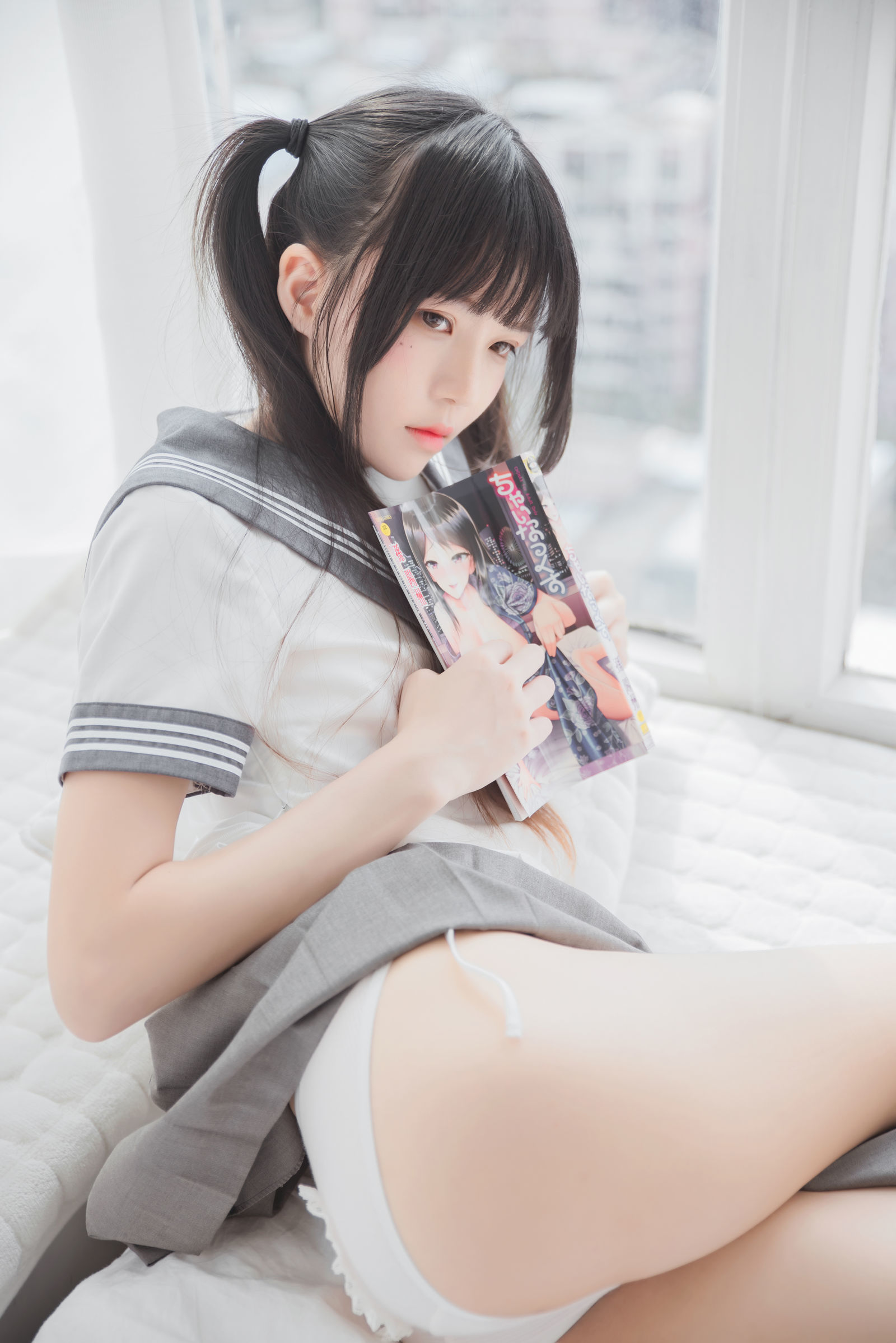 [萝莉COS] 桜桃喵 - 心形胖次