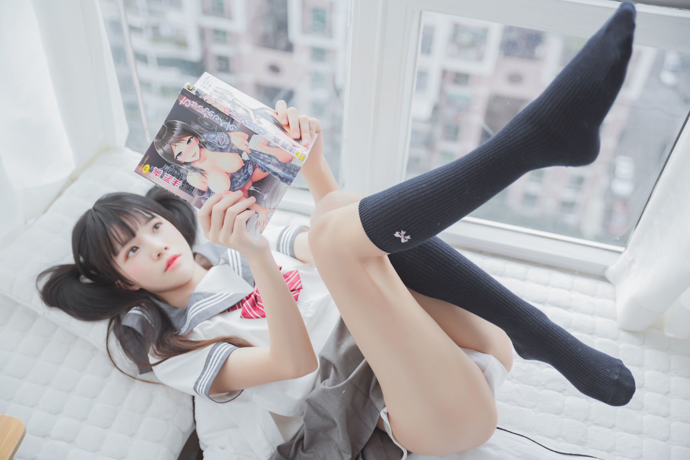 [萝莉COS] 桜桃喵 - 心形胖次