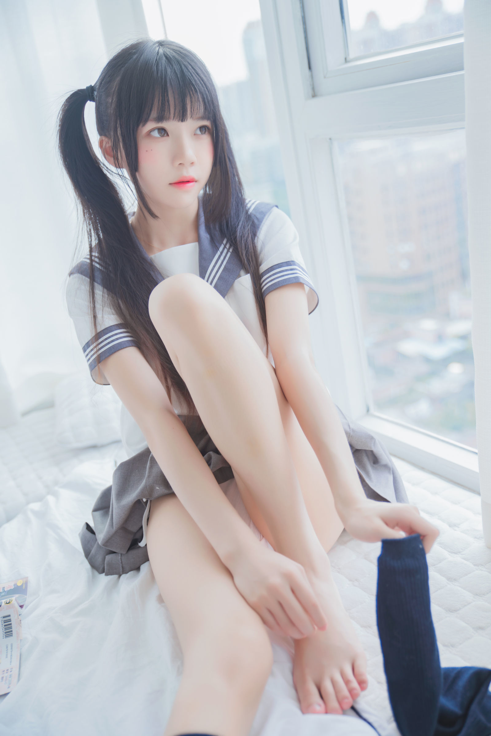 [萝莉COS] 桜桃喵 - 心形胖次