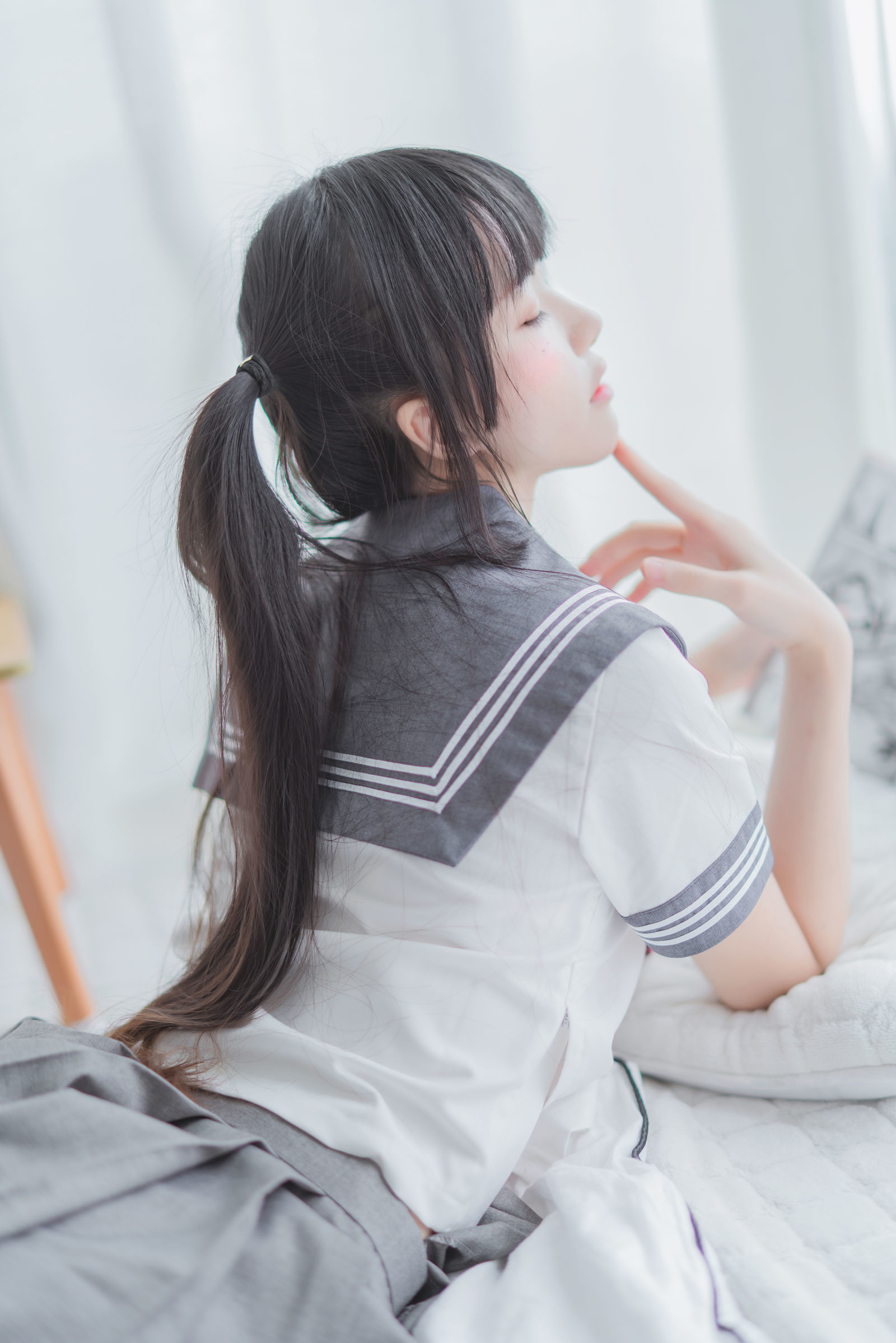 [萝莉COS] 桜桃喵 - 心形胖次