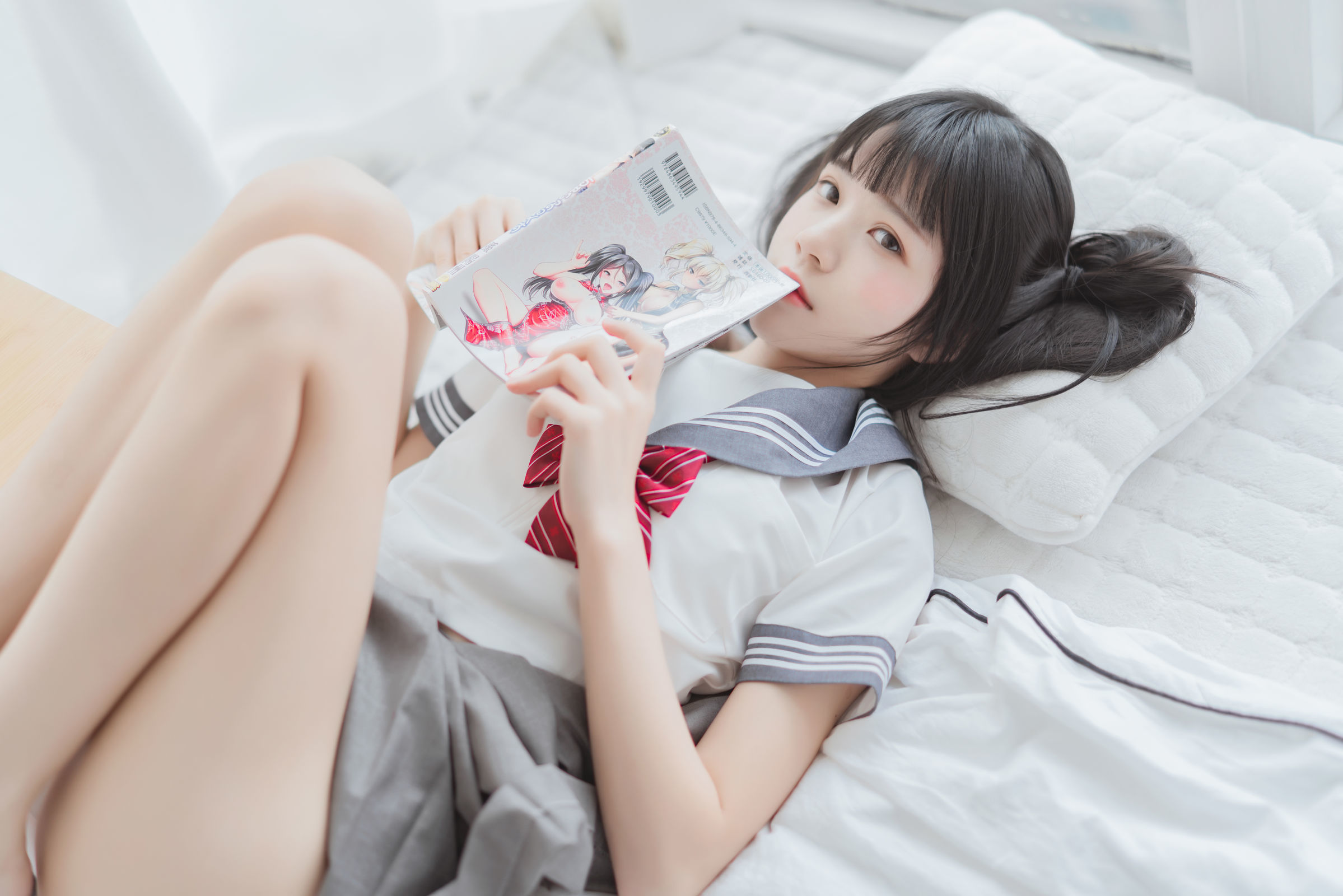 [萝莉COS] 桜桃喵 - 心形胖次