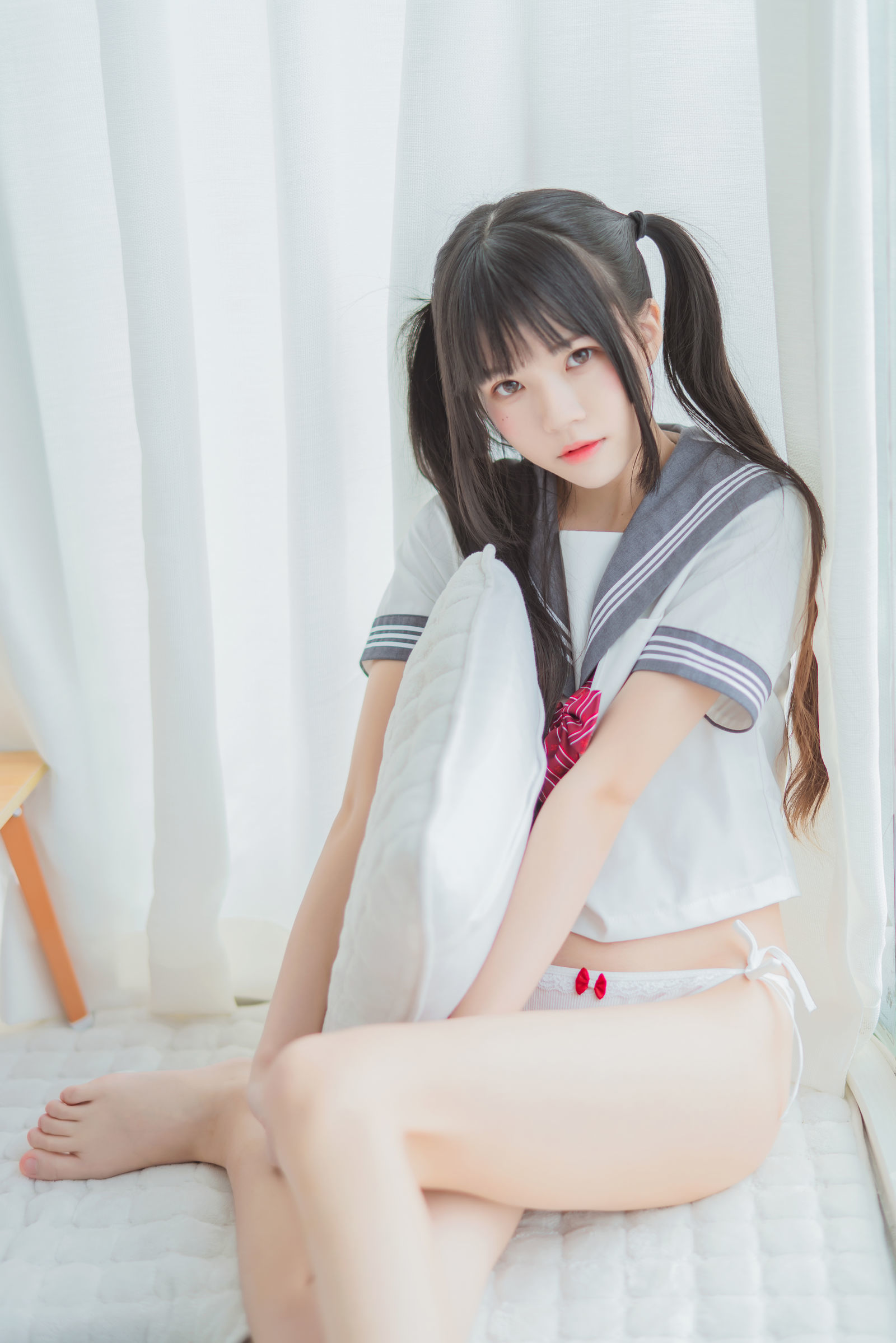 [萝莉COS] 桜桃喵 - 心形胖次