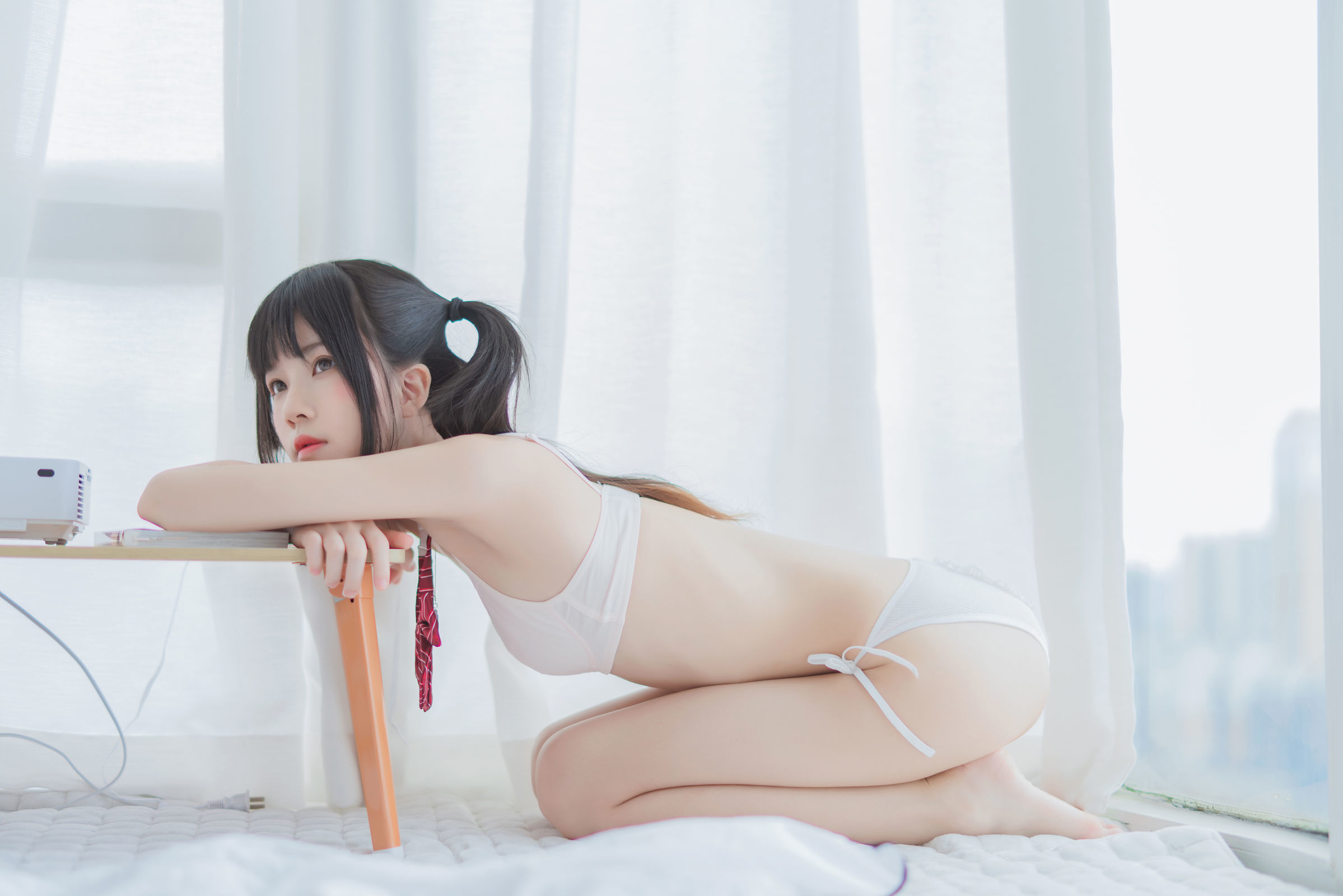 [萝莉COS] 桜桃喵 - 心形胖次