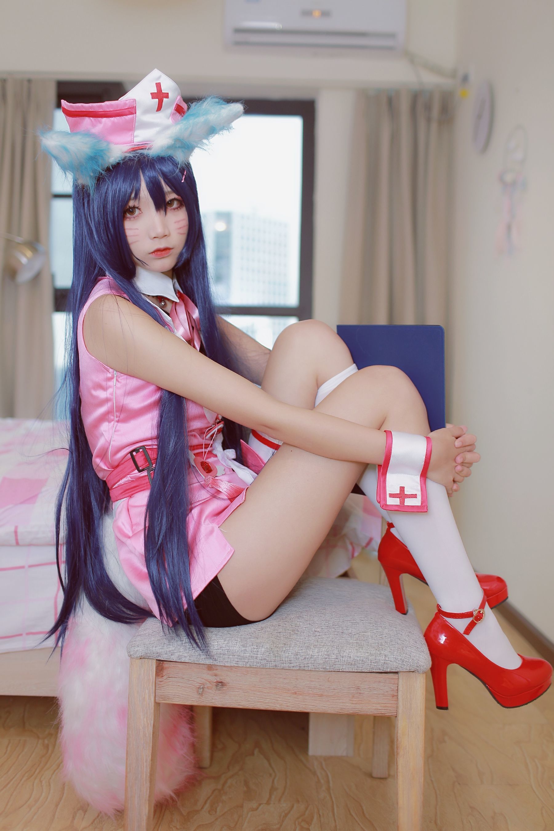 [萝莉COS] 清纯少女五更百鬼 - 阿狸护士服