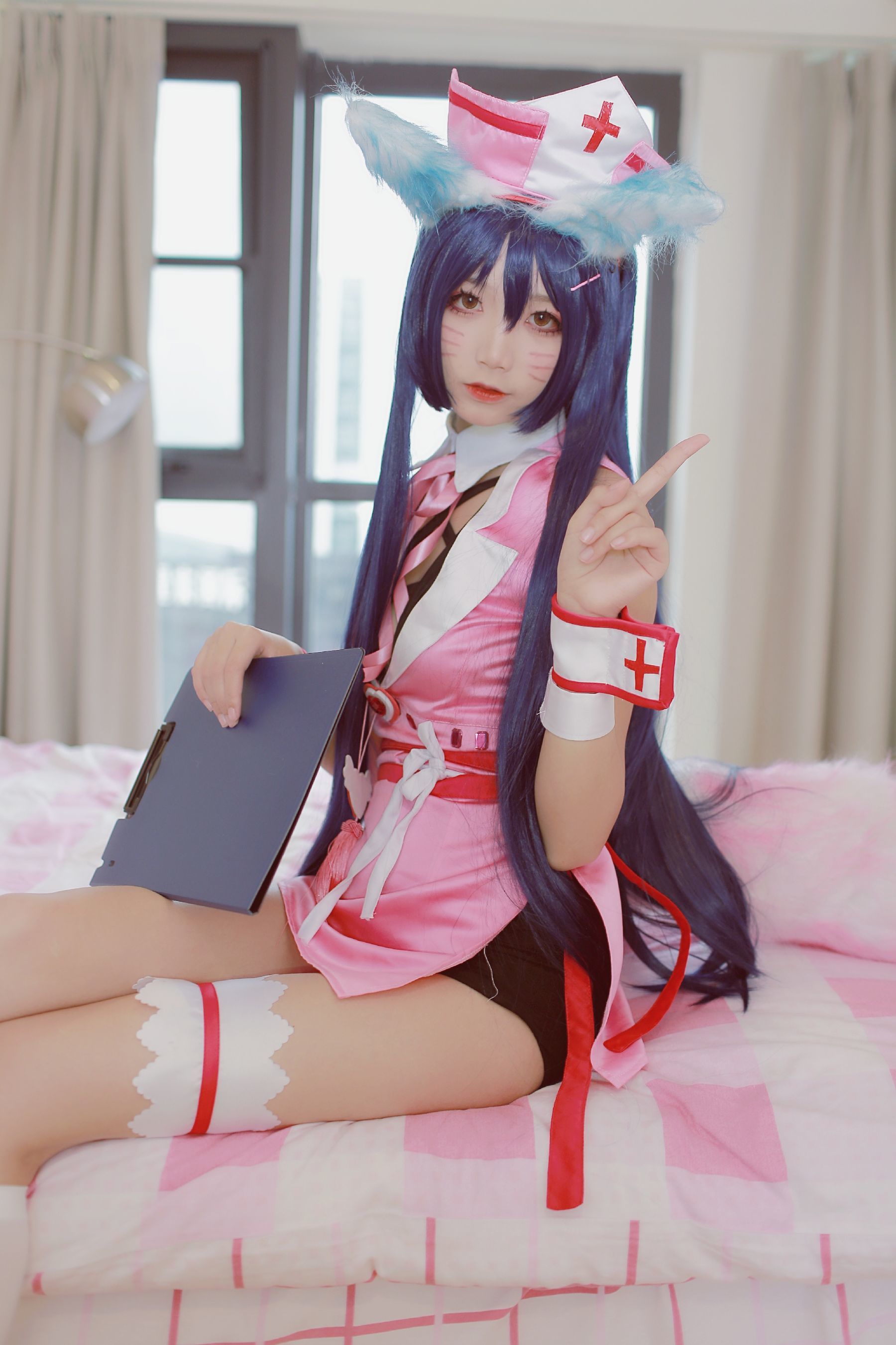 [萝莉COS] 清纯少女五更百鬼 - 阿狸护士服