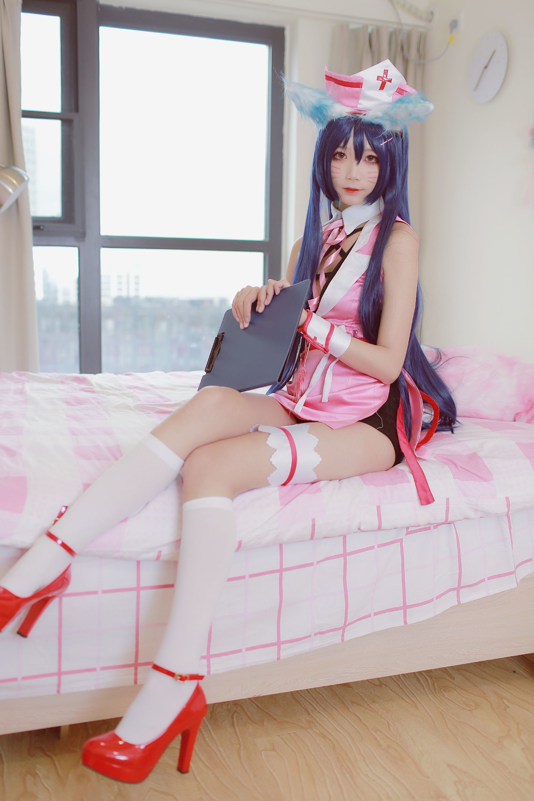 [萝莉COS] 清纯少女五更百鬼 - 阿狸护士服