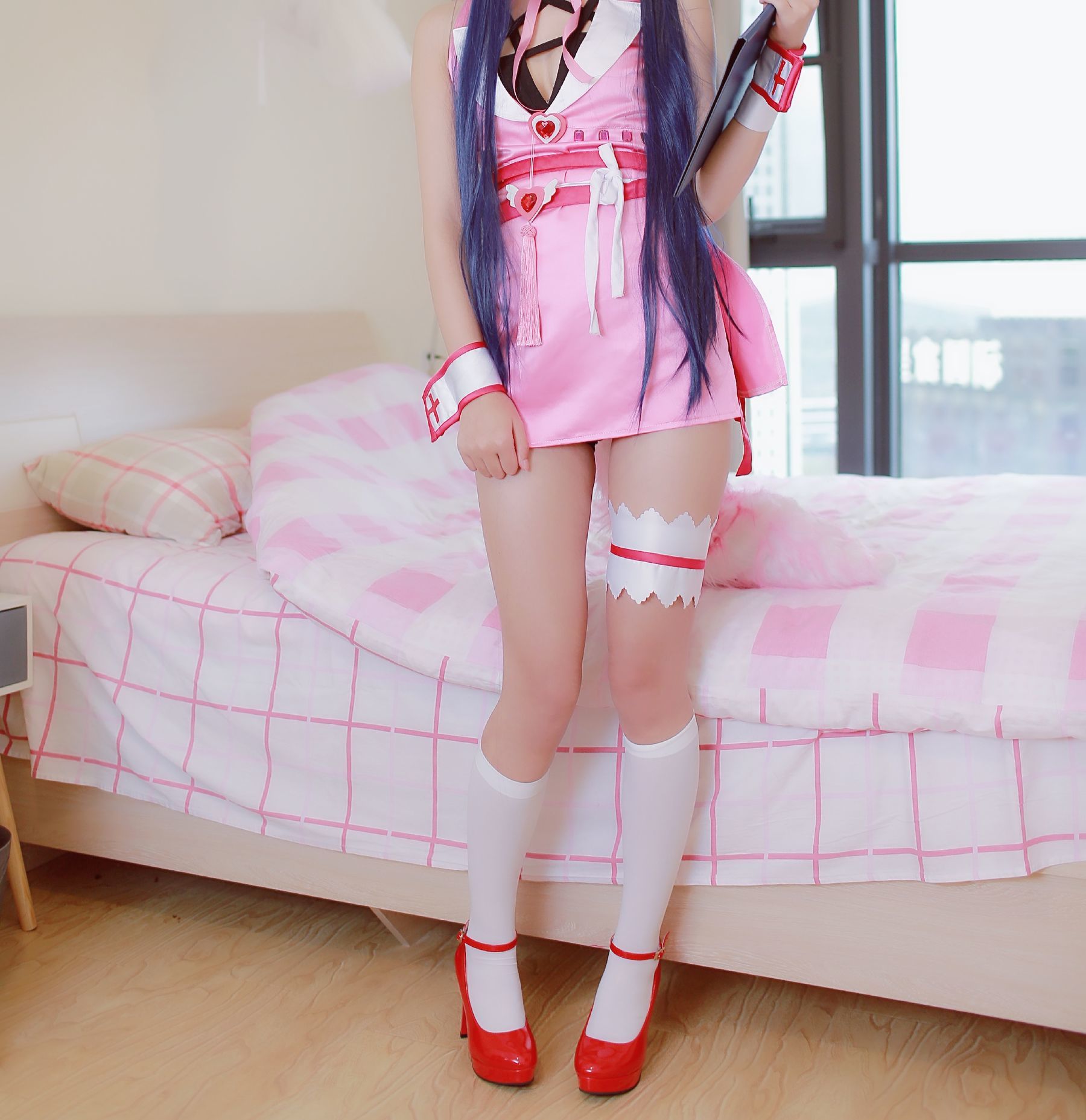 [萝莉COS] 清纯少女五更百鬼 - 阿狸护士服