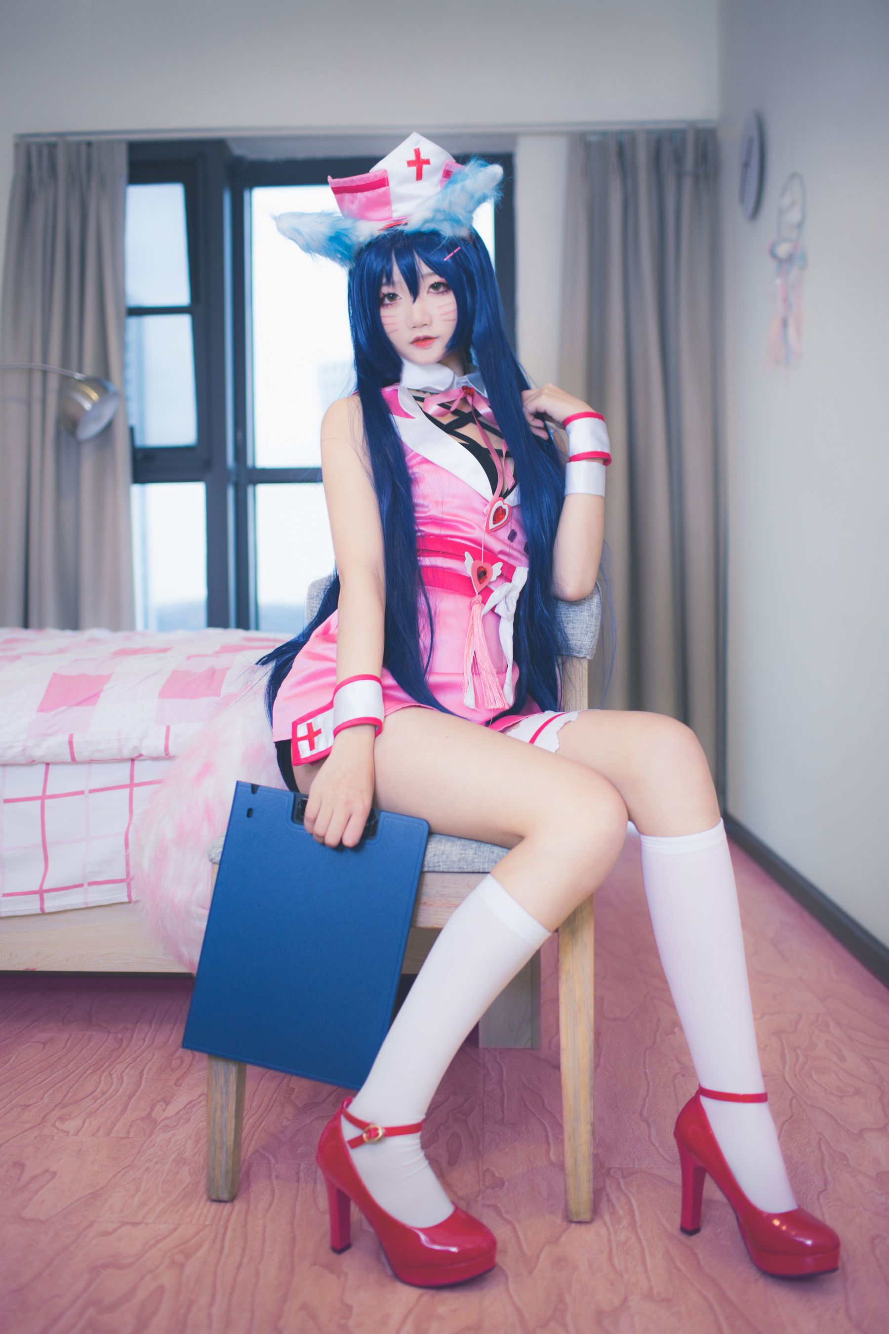 [萝莉COS] 清纯少女五更百鬼 - 阿狸护士服