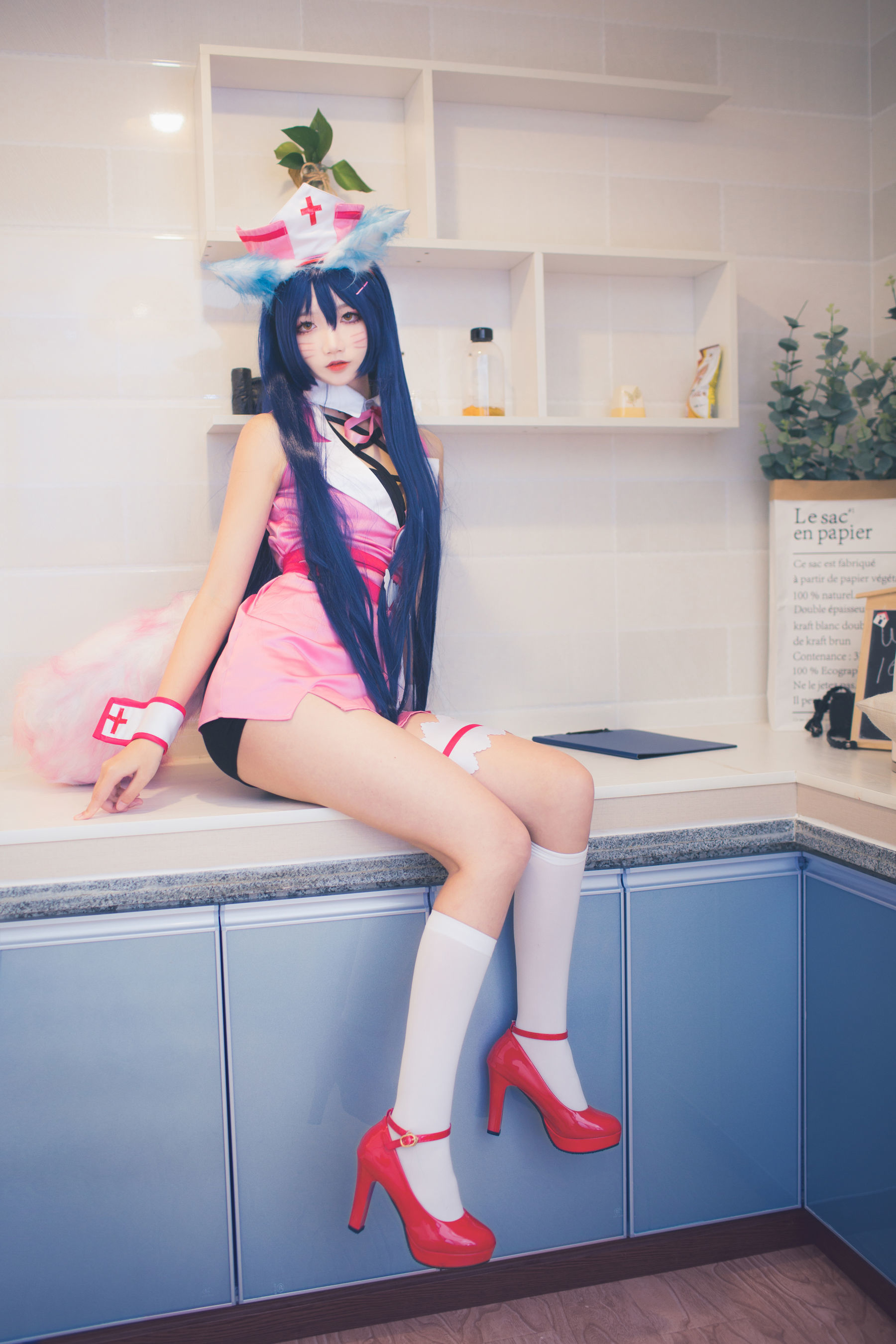 [萝莉COS] 清纯少女五更百鬼 - 阿狸护士服