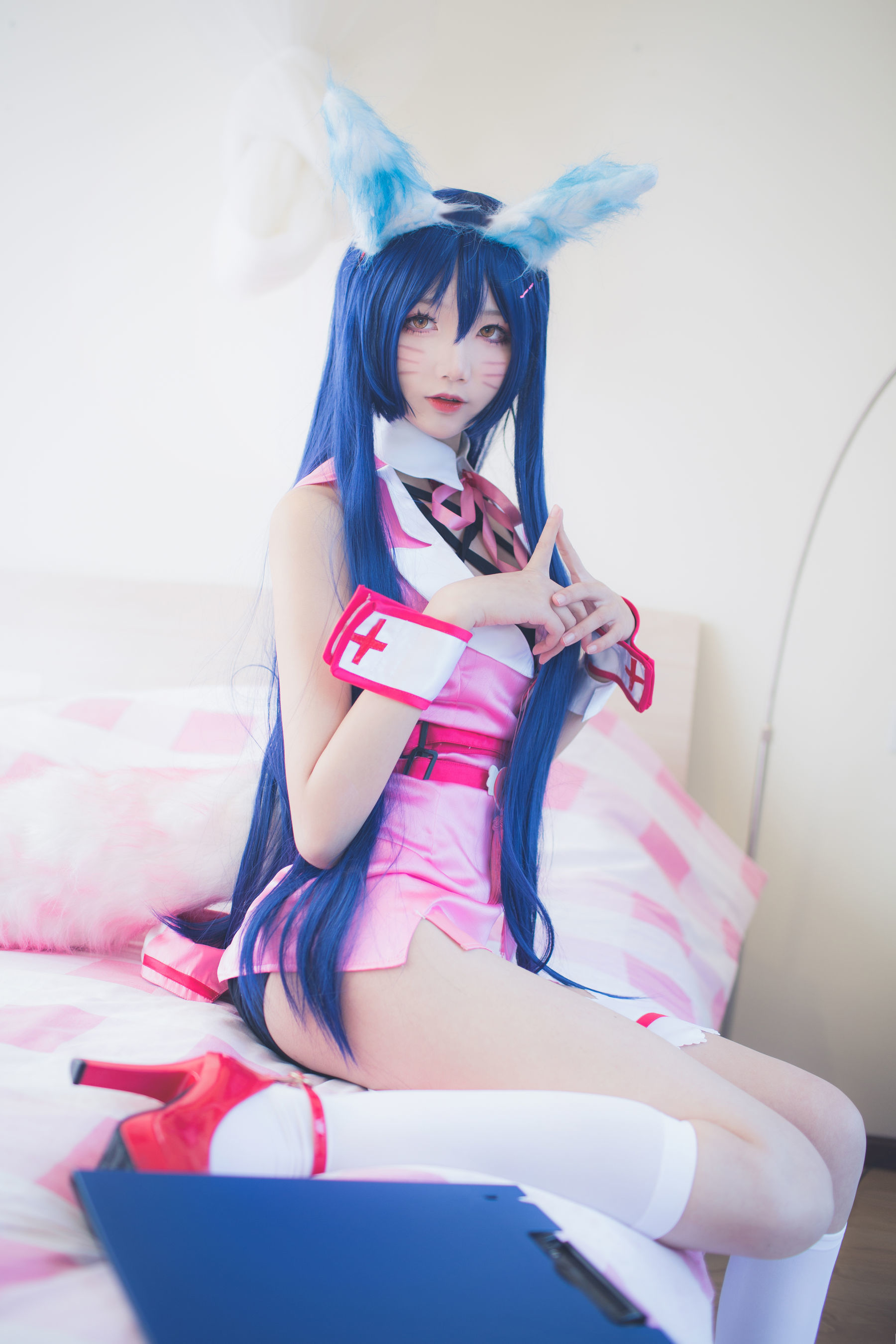[萝莉COS] 清纯少女五更百鬼 - 阿狸护士服
