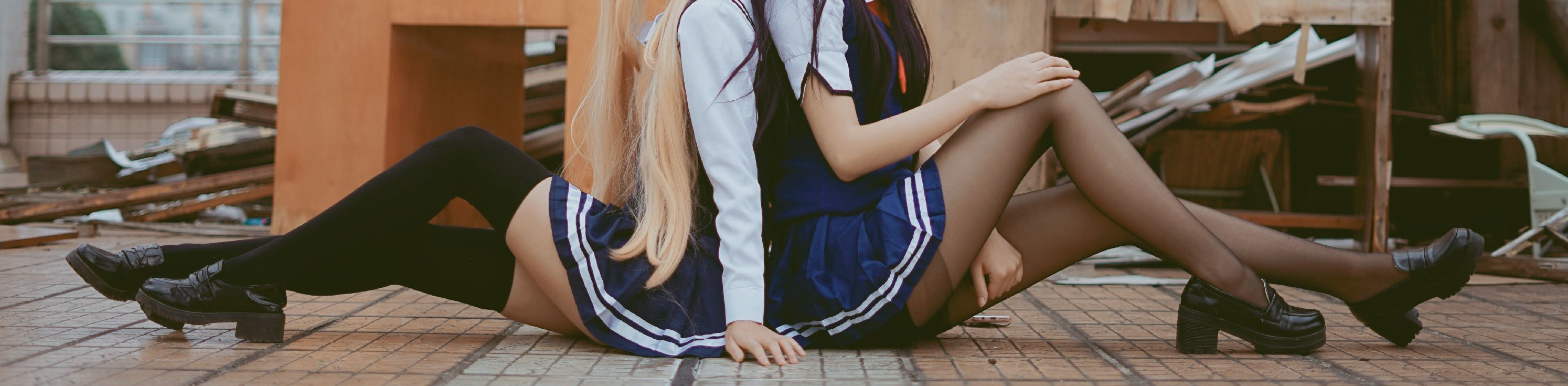 [萝莉COS] 清纯少女五更百鬼 - 学姐校服