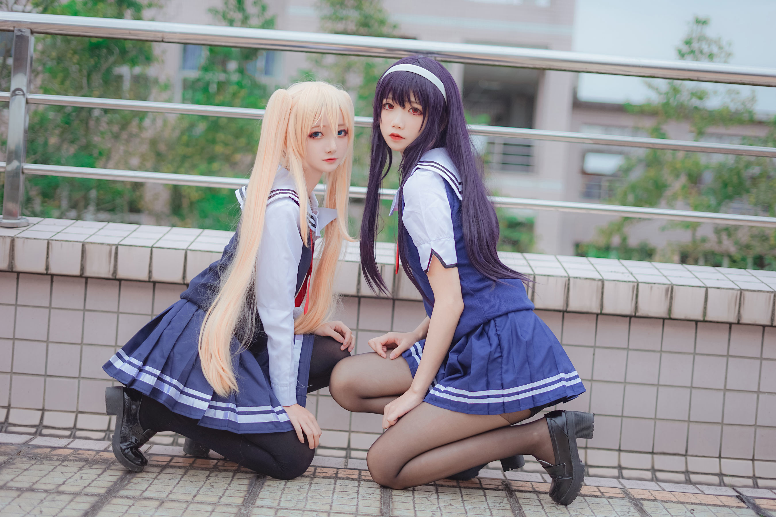 [萝莉COS] 清纯少女五更百鬼 - 学姐校服