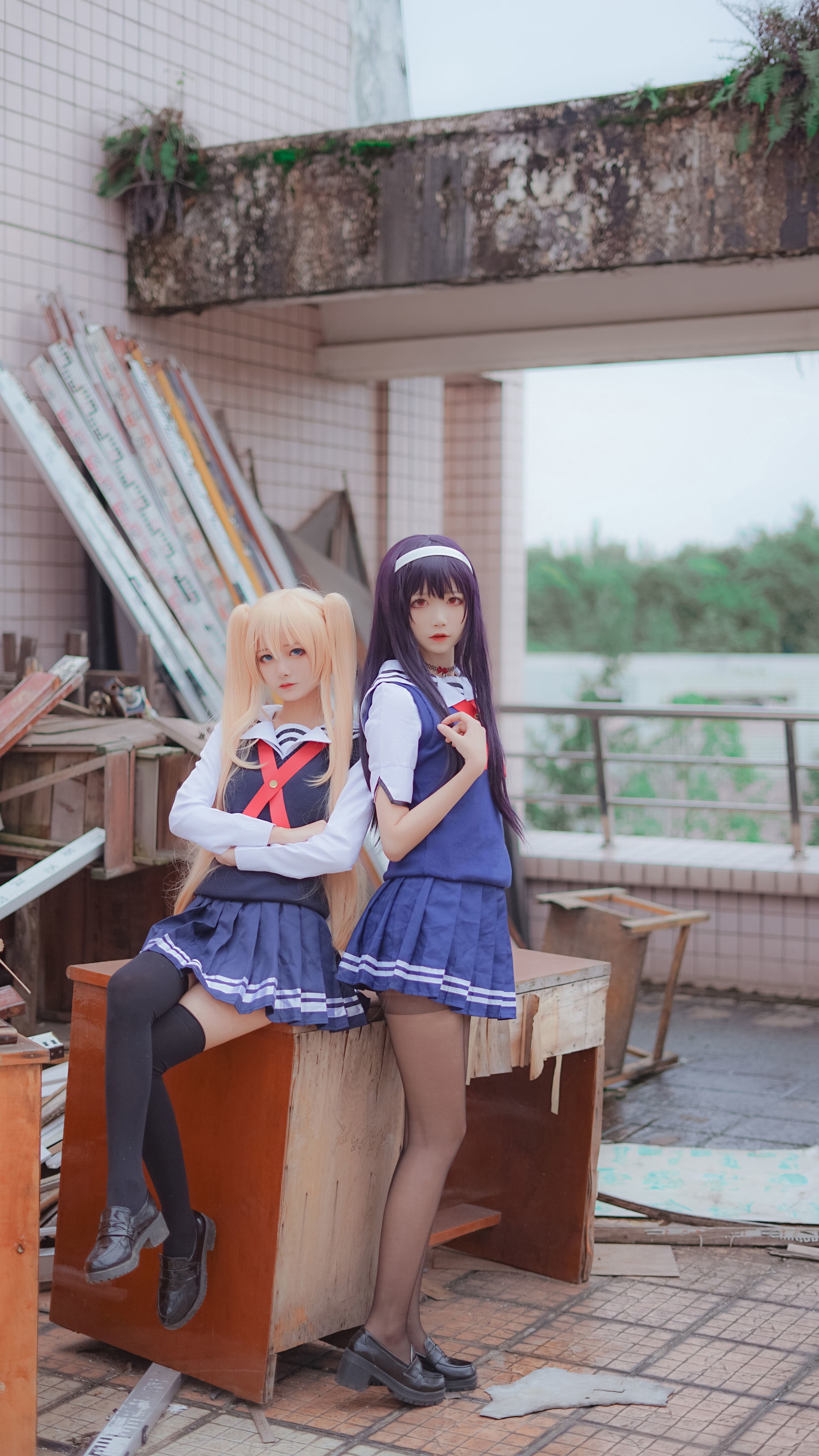 [萝莉COS] 清纯少女五更百鬼 - 学姐校服