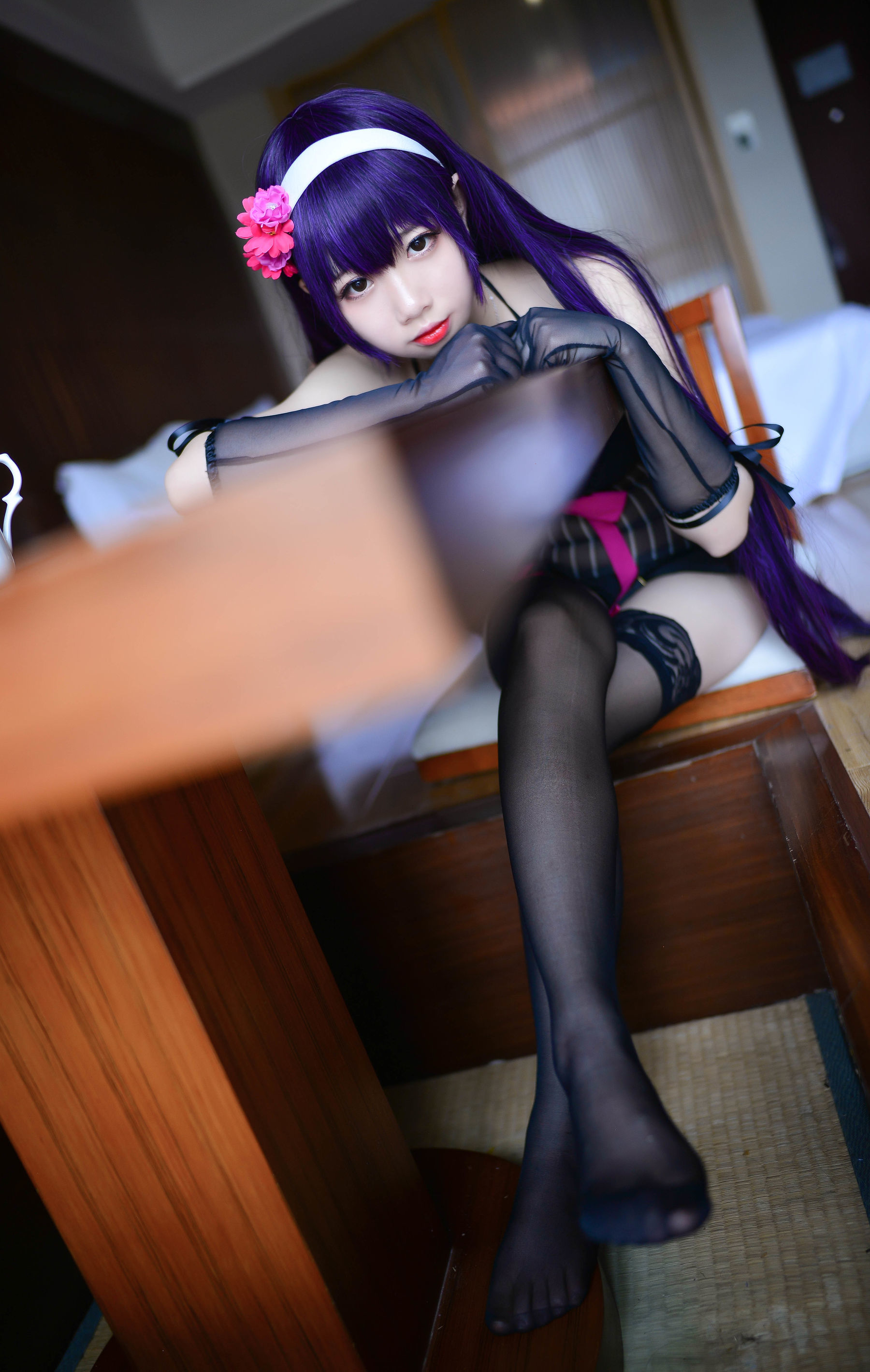 [萝莉COS] 雪琪 - 霞之丘诗羽内衣
