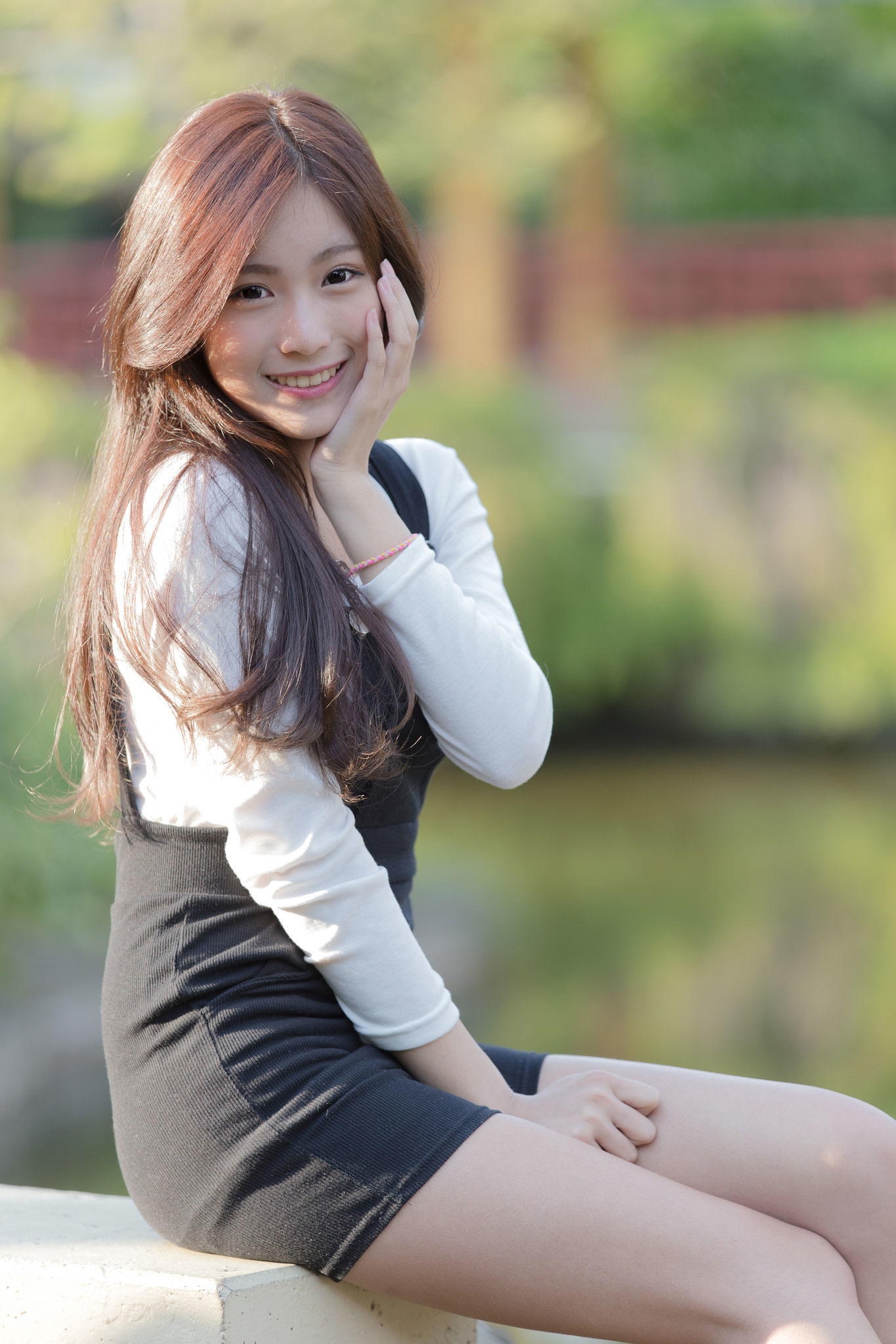 [台湾美女] 张楚珊 台北中山站麦当劳之校花女神公园小清新外拍