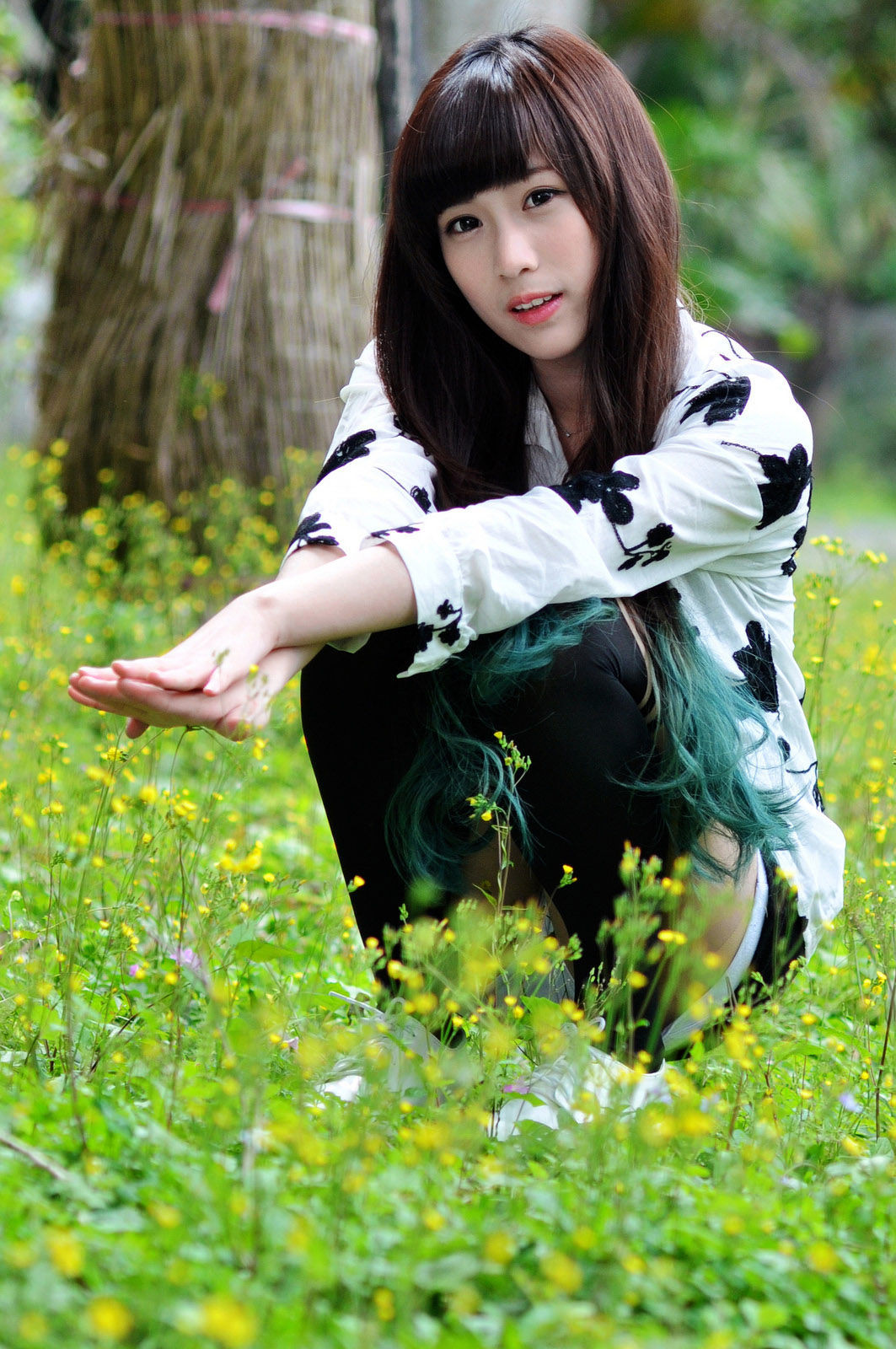 [台湾美女] 张楚珊 台北中山站麦当劳之校花女神公园小清新外拍