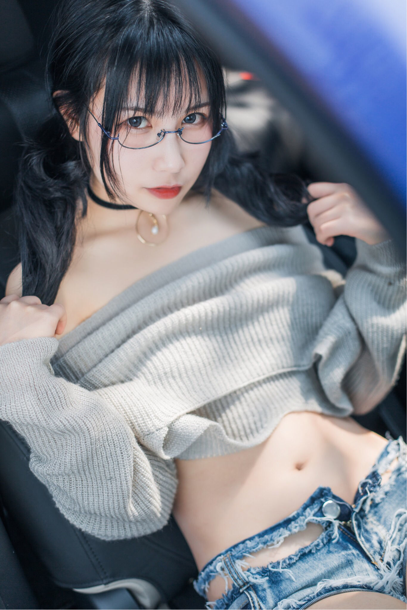 [萝莉COS] 逐月su - 车内篇