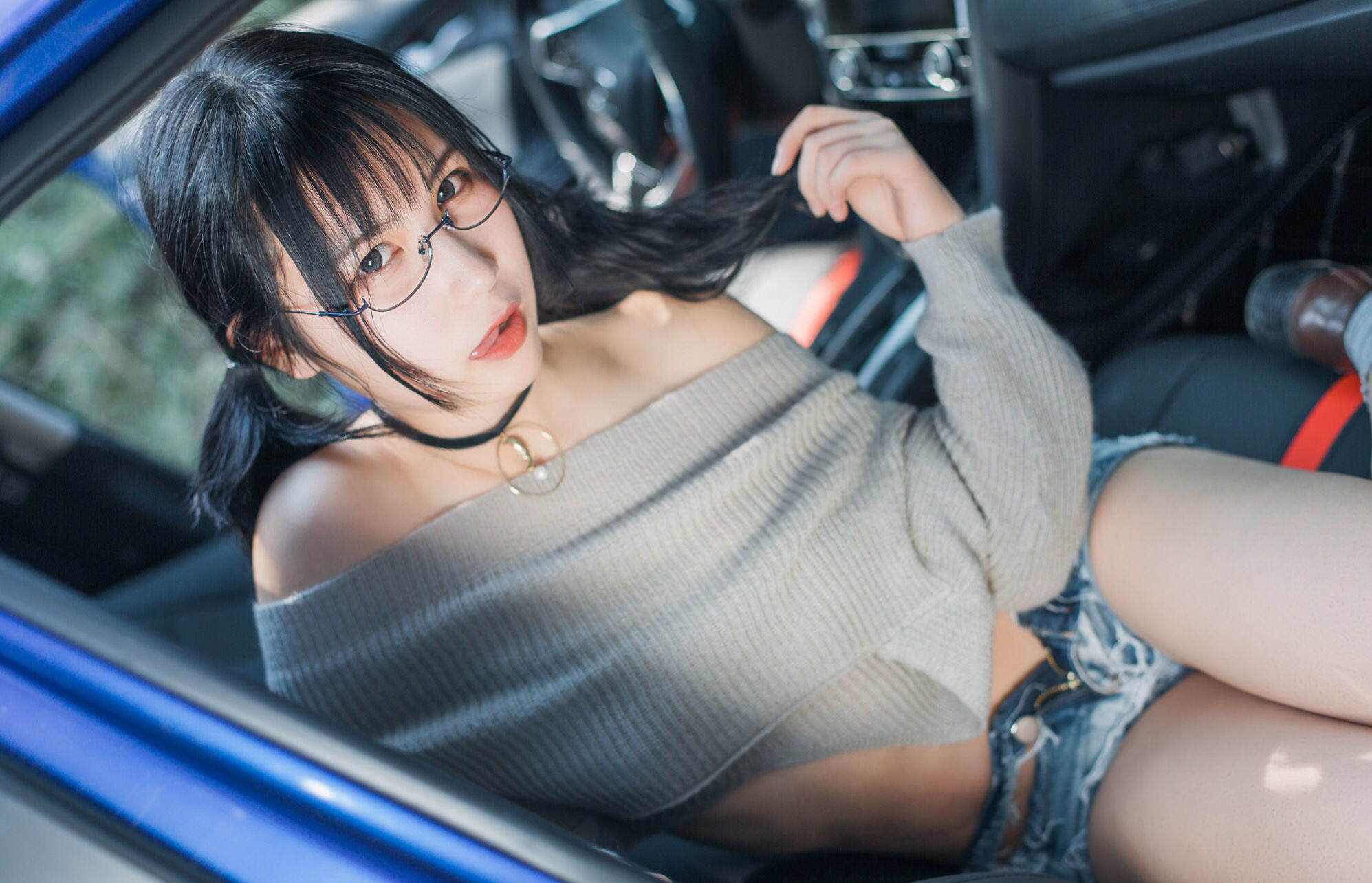 [萝莉COS] 逐月su - 车内篇