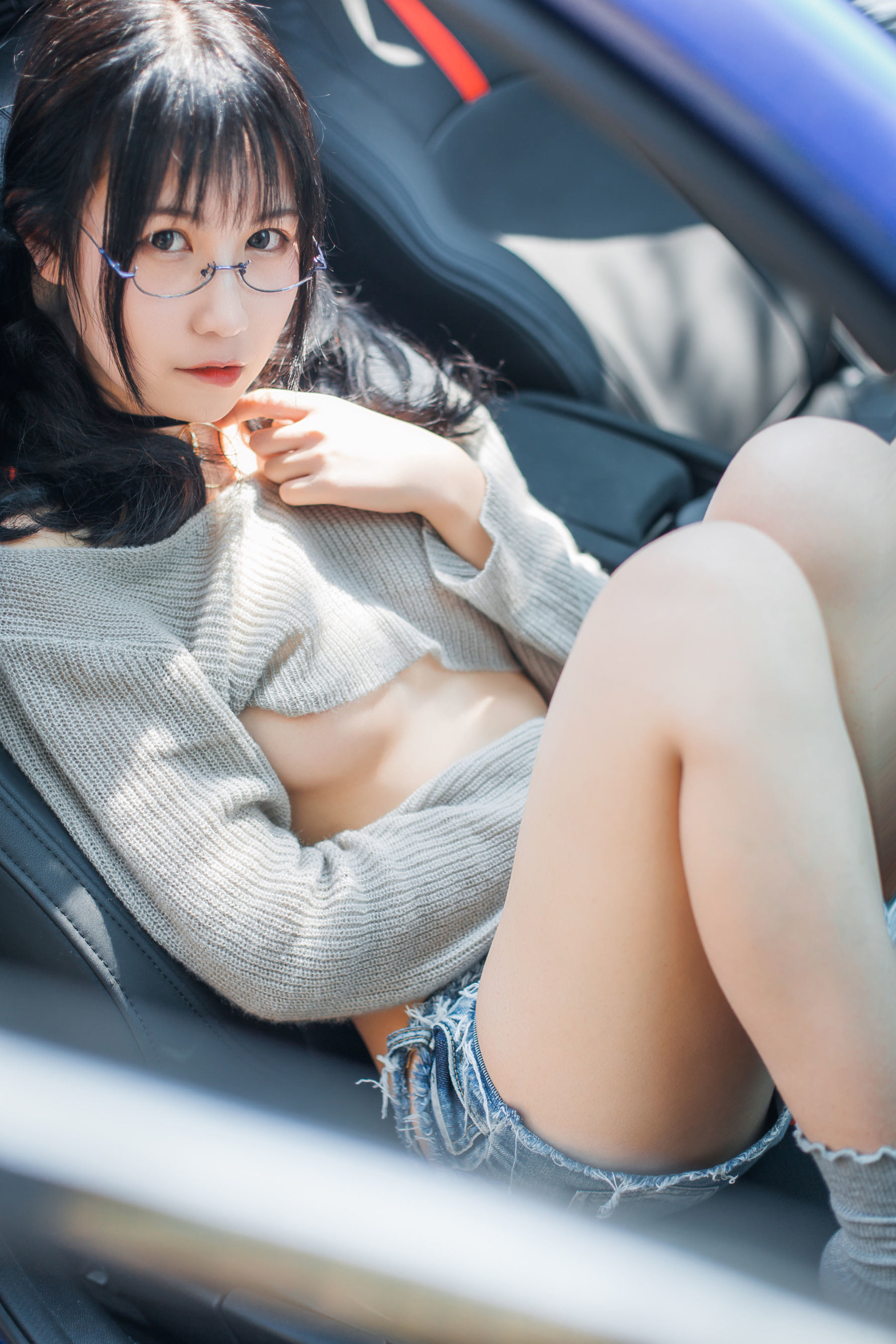 [萝莉COS] 逐月su - 车内篇