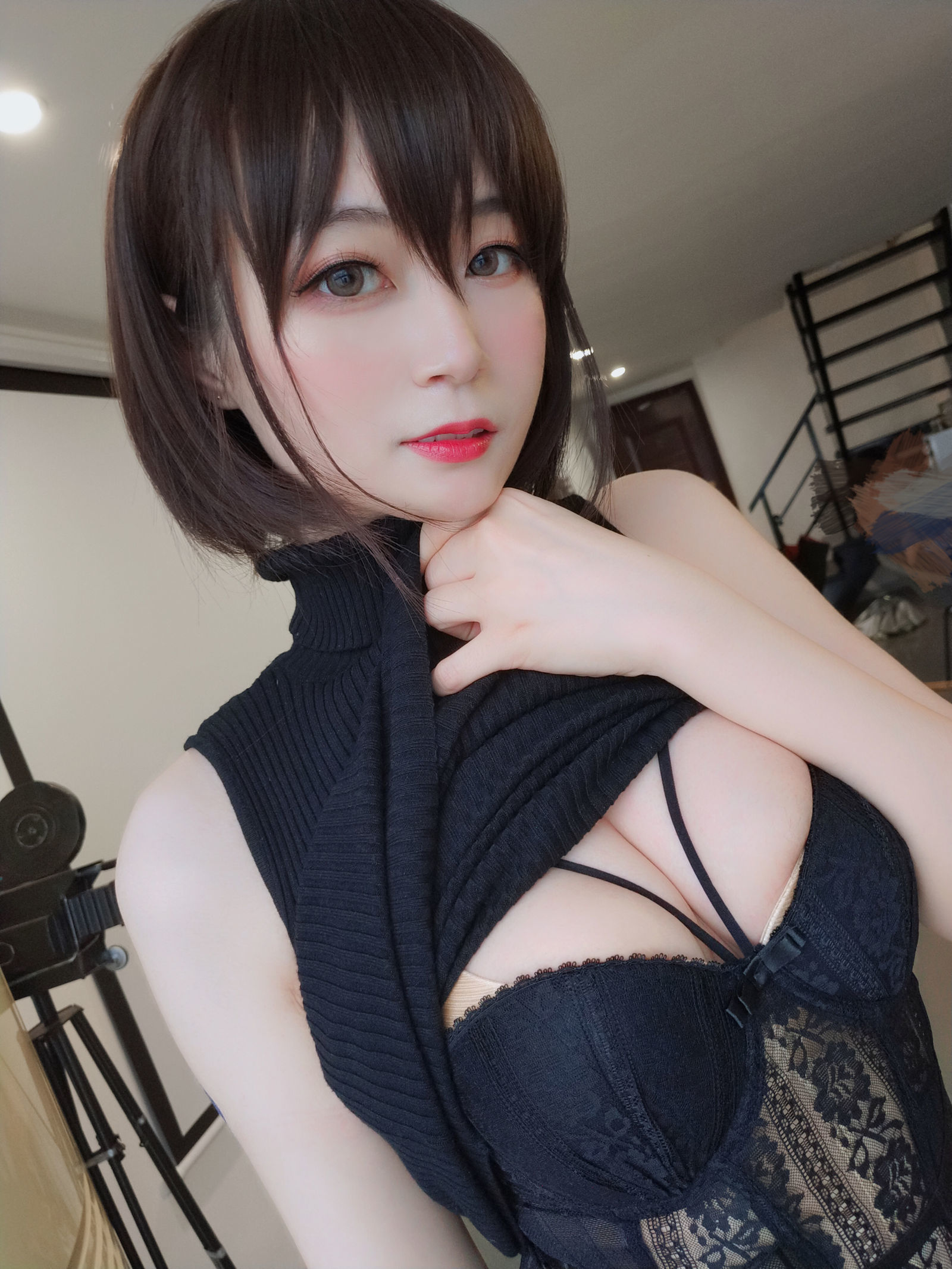 [萝莉COS] 白银 - 黑色包臀裙