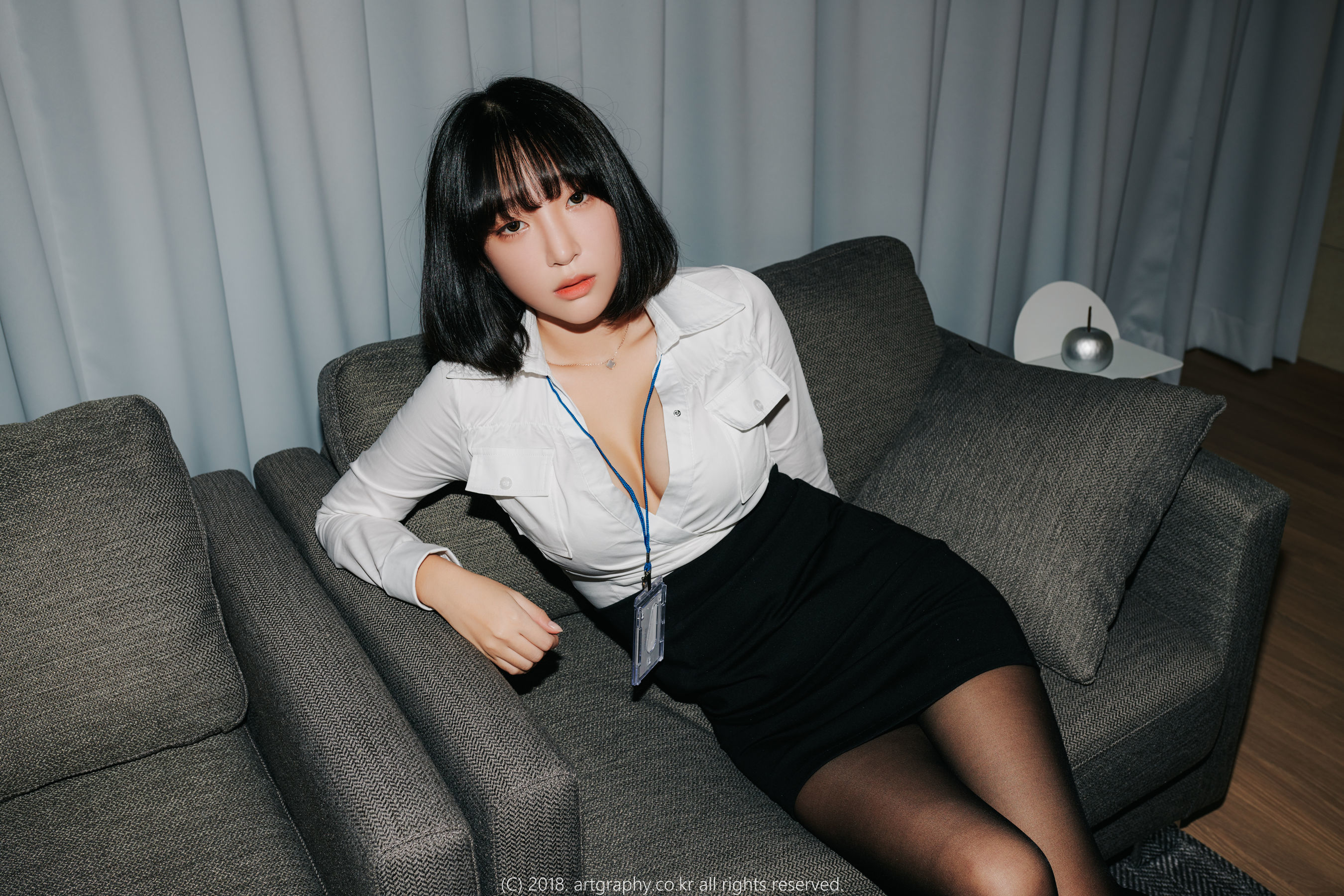[ARTGRAVIA] VOL.042 巨乳少女姜仁卿 - 黑丝制服+女仆诱惑