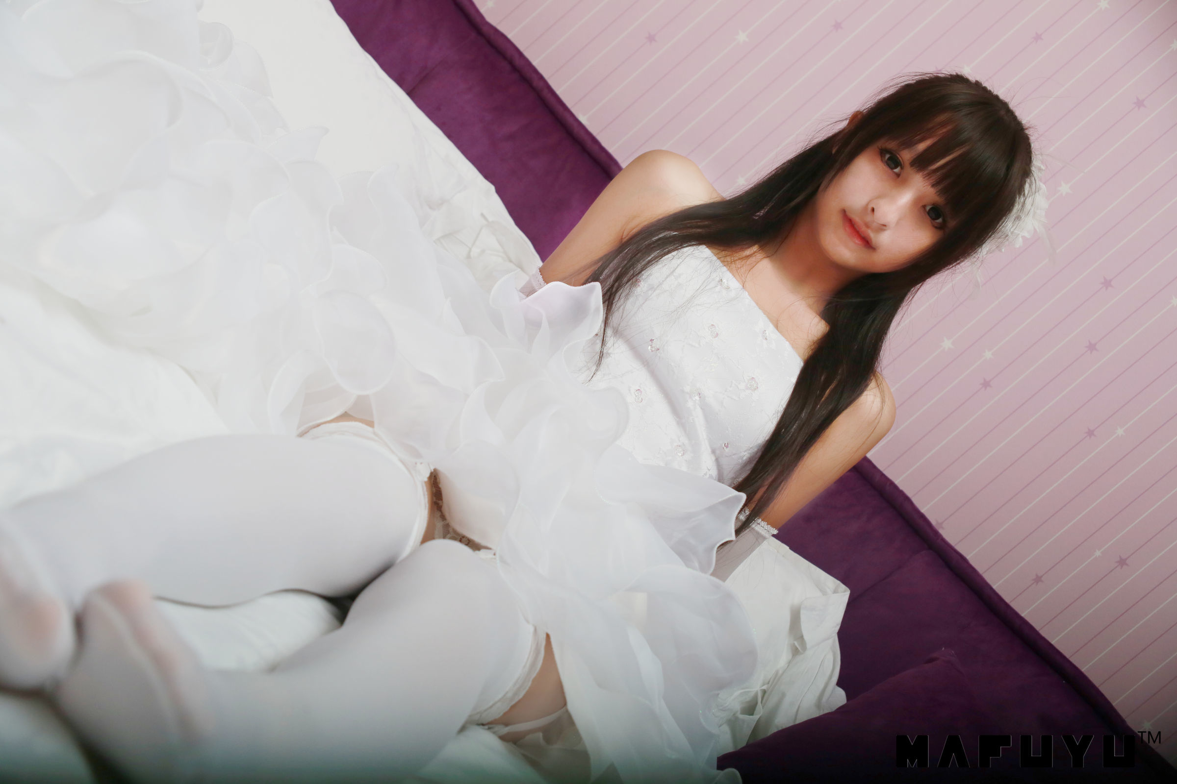 [萝莉COS] 神楽板真冬 婚纱系列套图