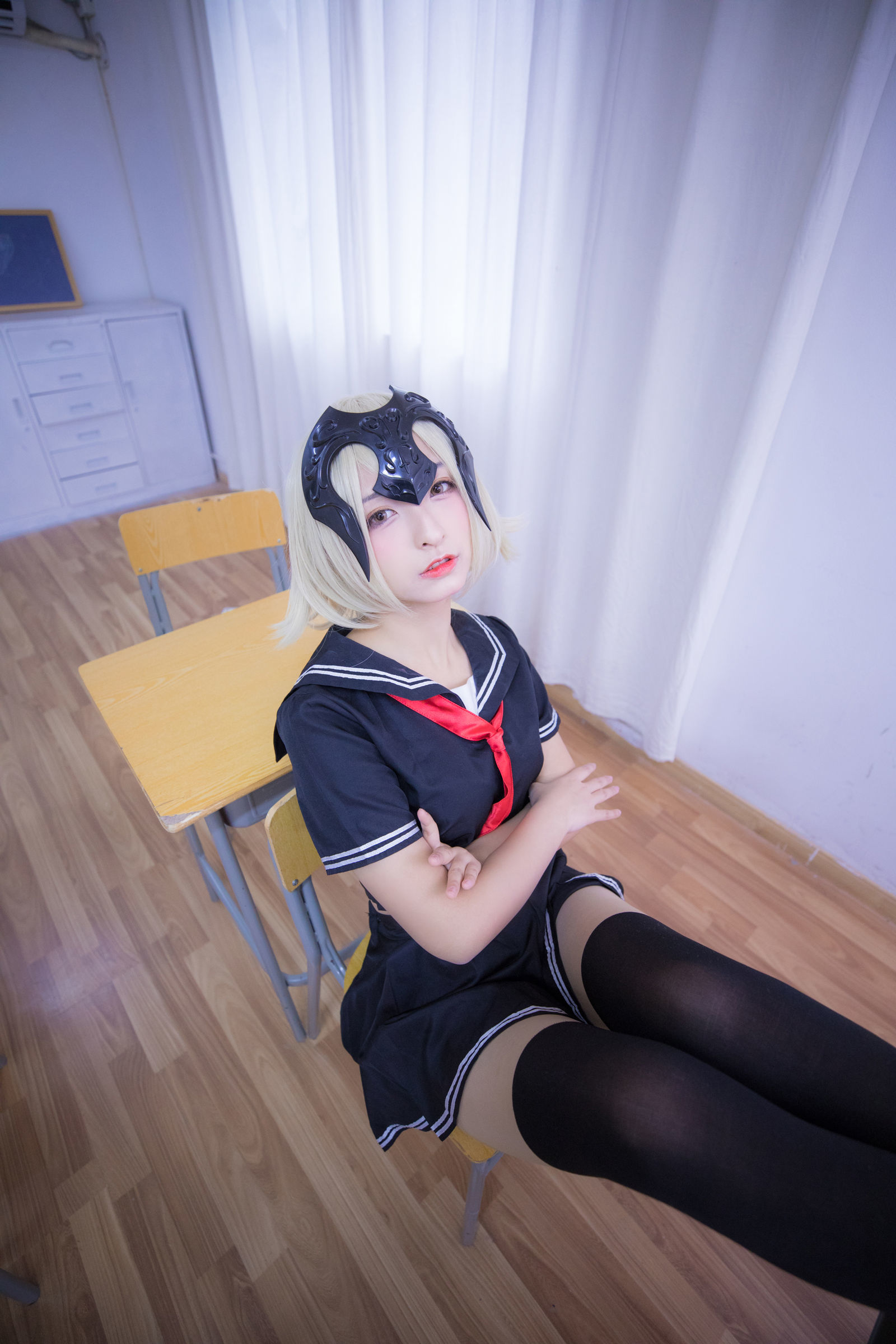 [萝莉COS] 神楽板真冬 放课后
