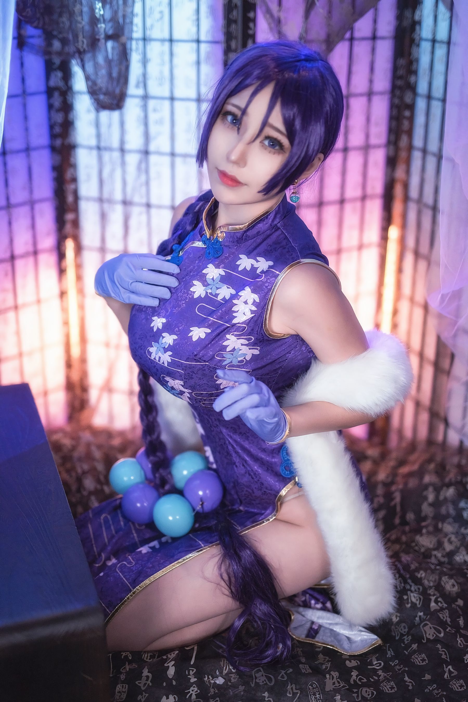 [萝莉COS] 萌妹菌烨tako - FGO奶光旗袍
