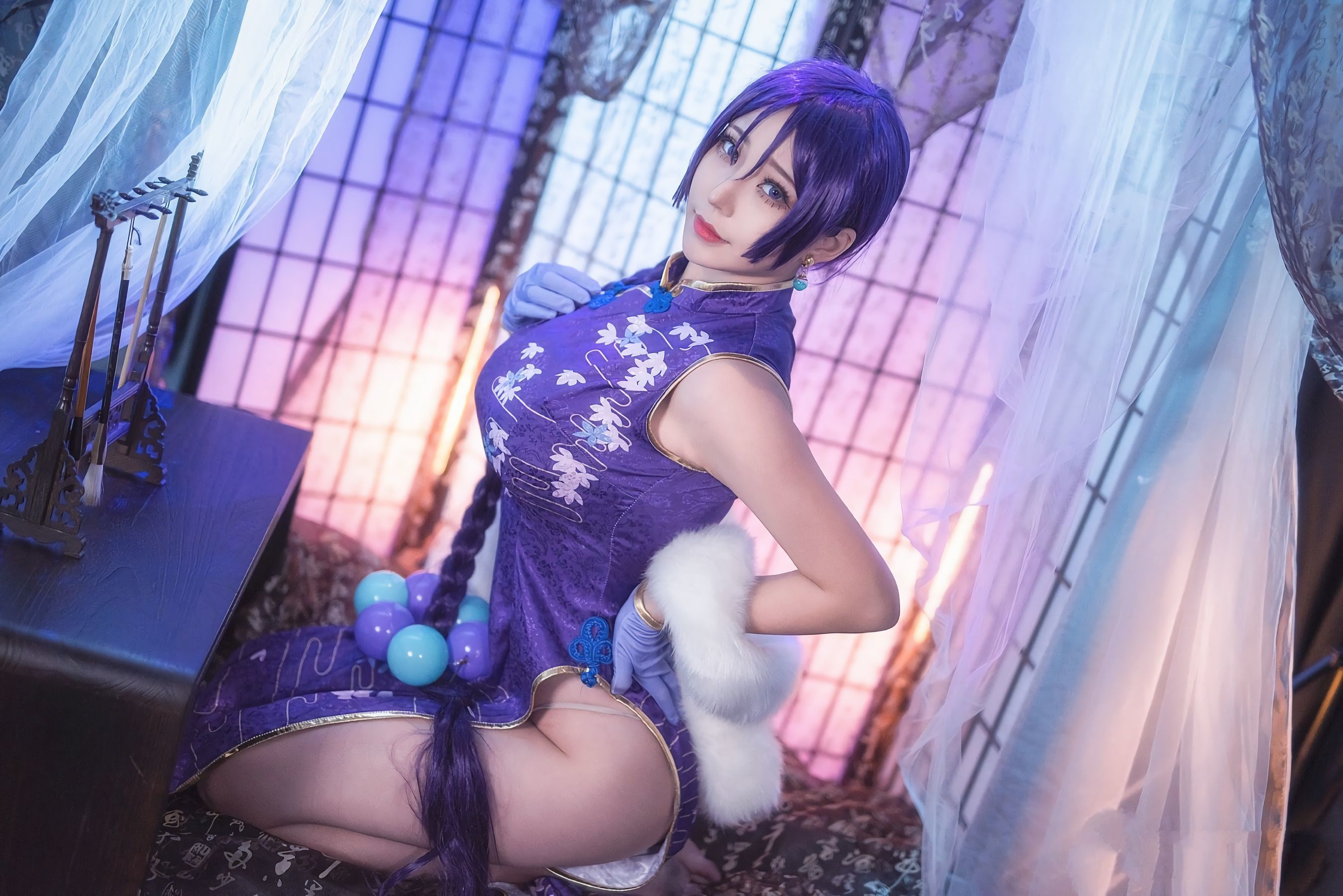 [萝莉COS] 萌妹菌烨tako - FGO奶光旗袍
