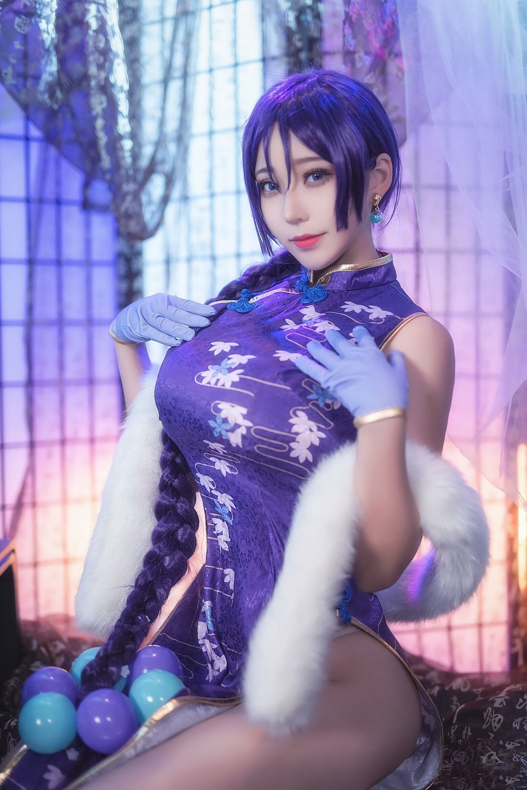 [萝莉COS] 萌妹菌烨tako - FGO奶光旗袍