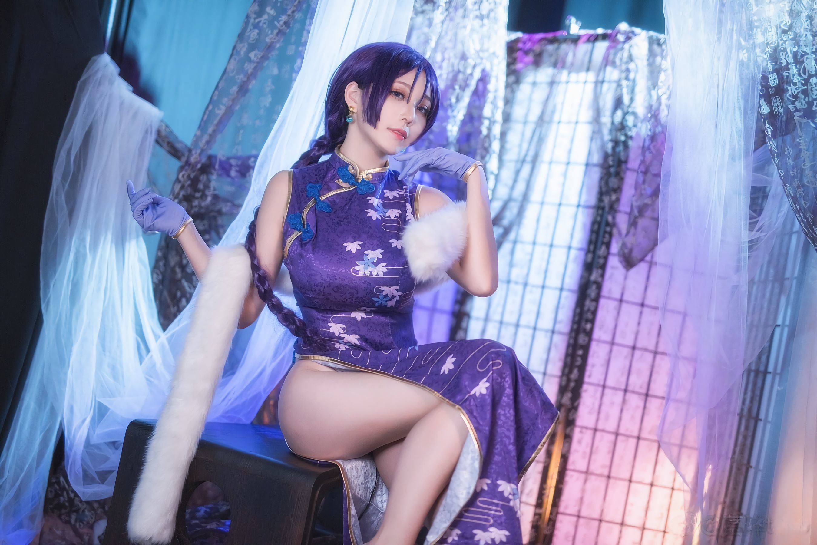 [萝莉COS] 萌妹菌烨tako - FGO奶光旗袍