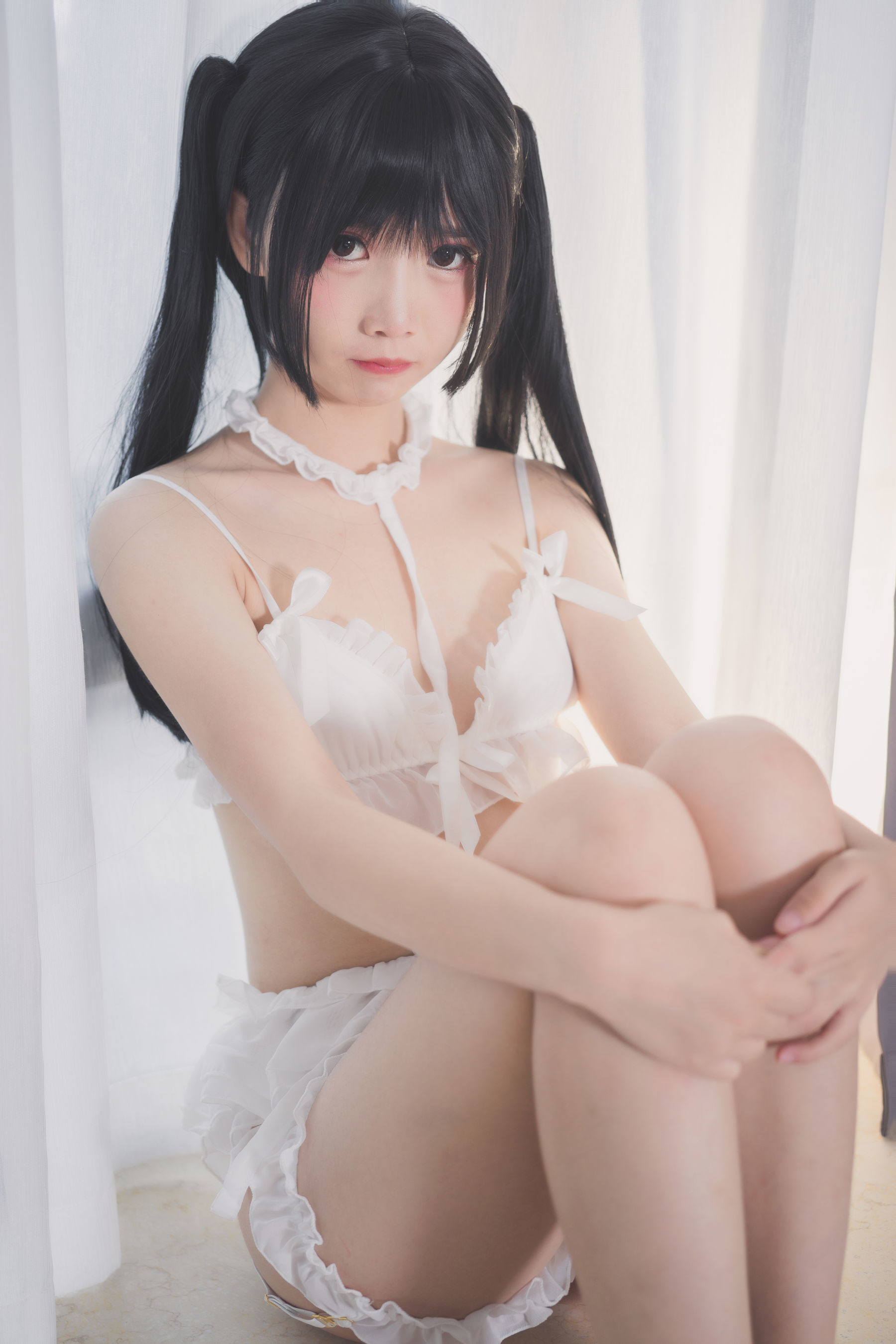 [萝莉COS] 面饼仙儿 - 脑内少女 白内衣