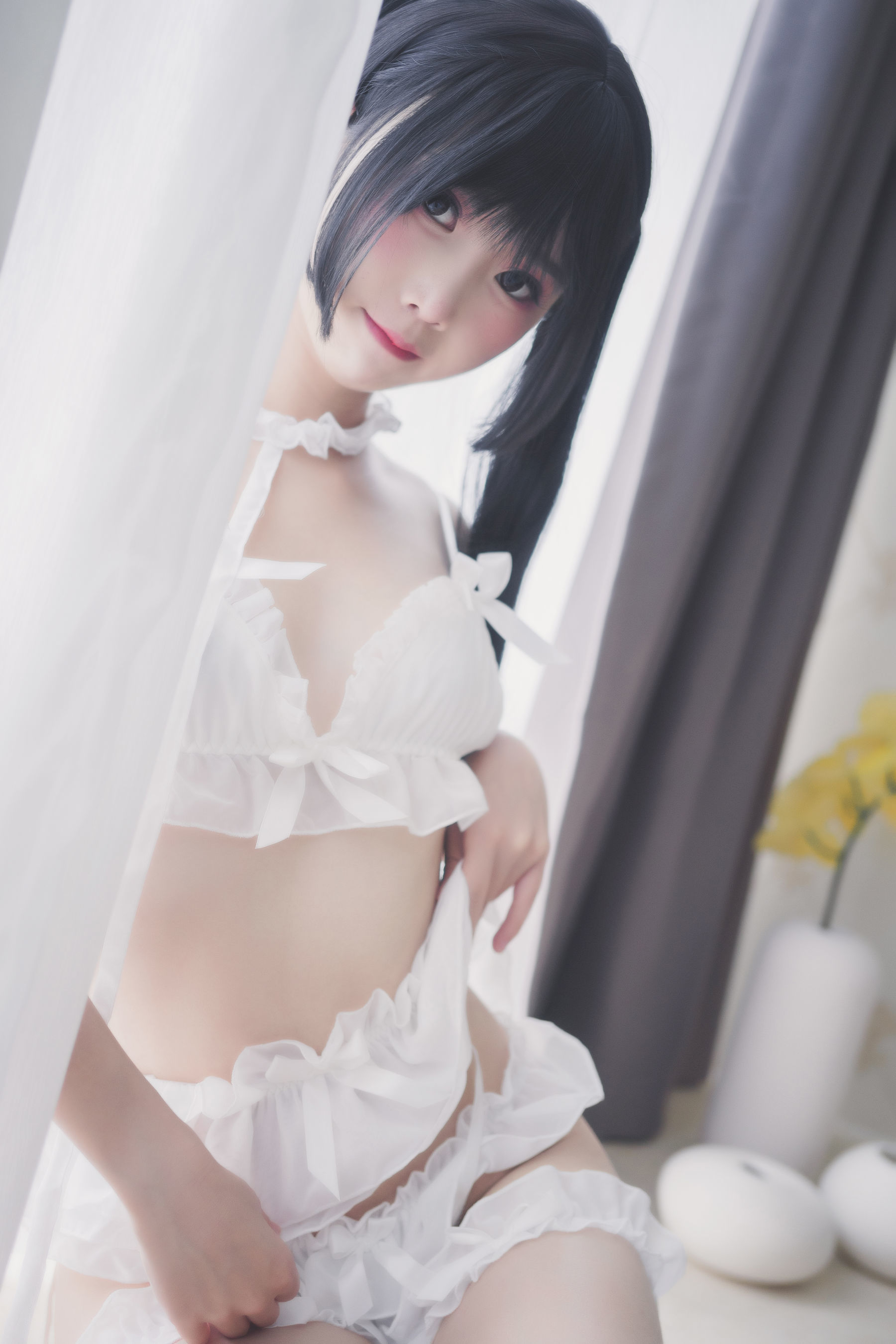 [萝莉COS] 面饼仙儿 - 脑内少女 白内衣