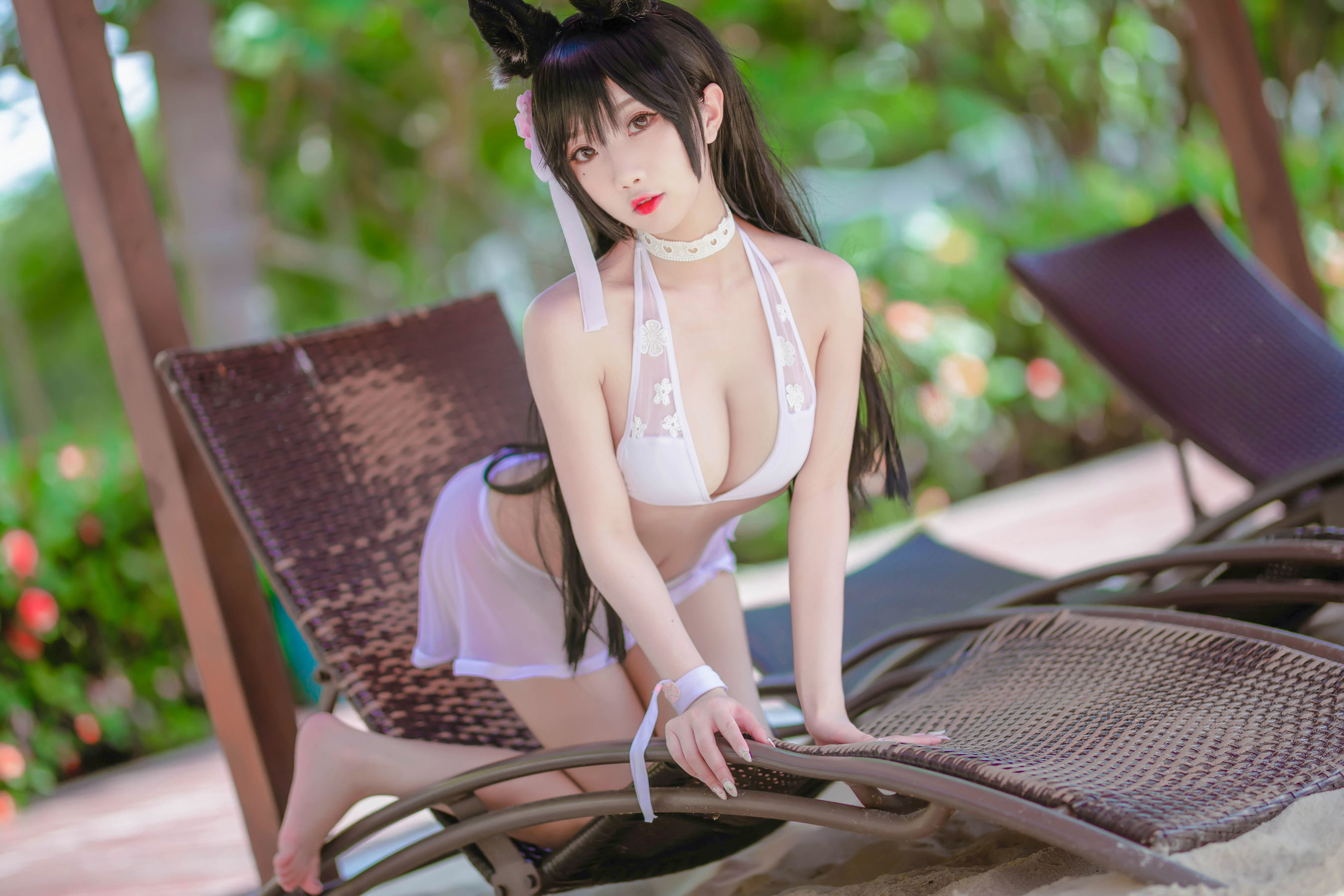 [萝莉COS] 鬼畜瑶 - 泳装猫女外拍
