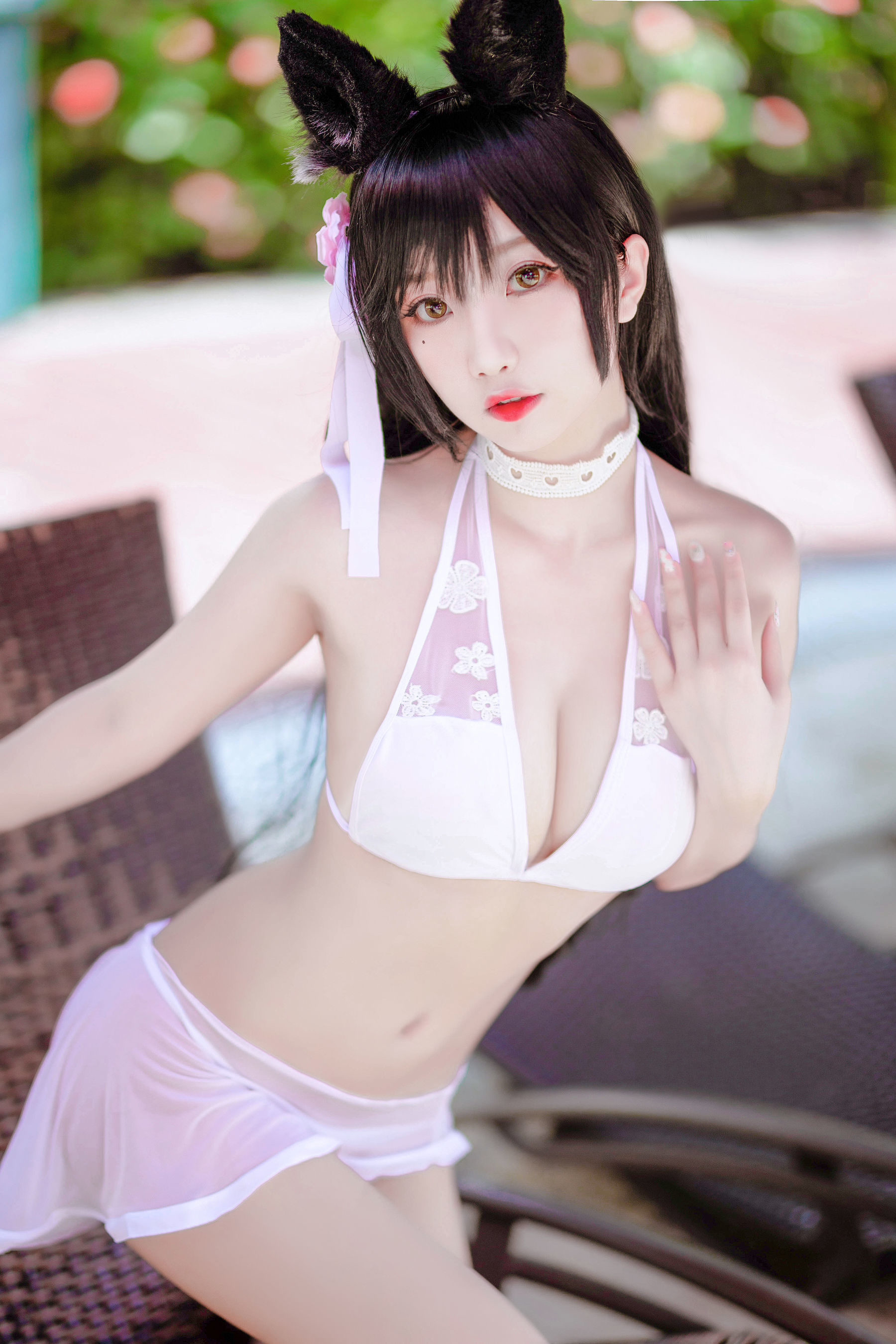[萝莉COS] 鬼畜瑶 - 泳装猫女外拍