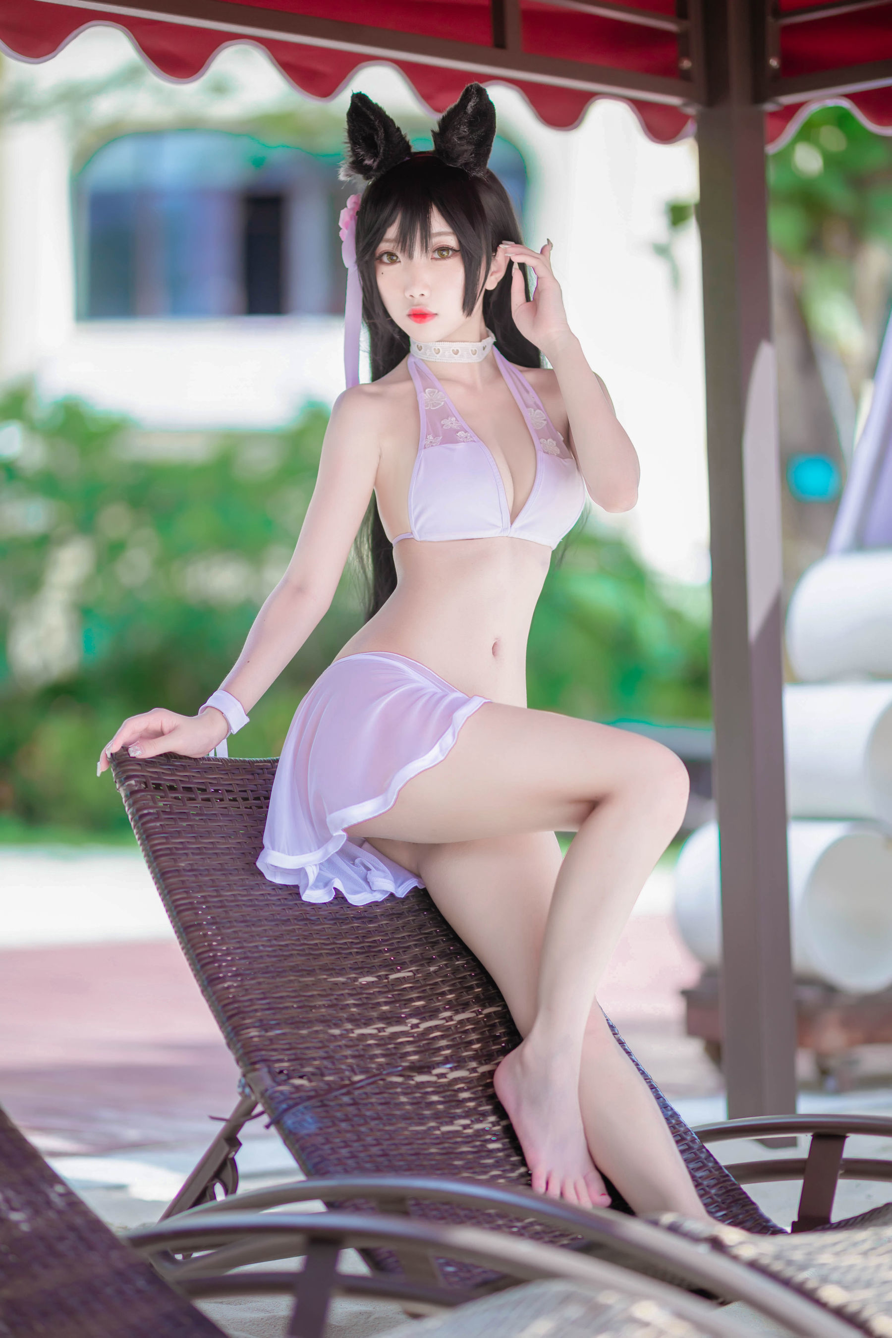 [萝莉COS] 鬼畜瑶 - 泳装猫女外拍