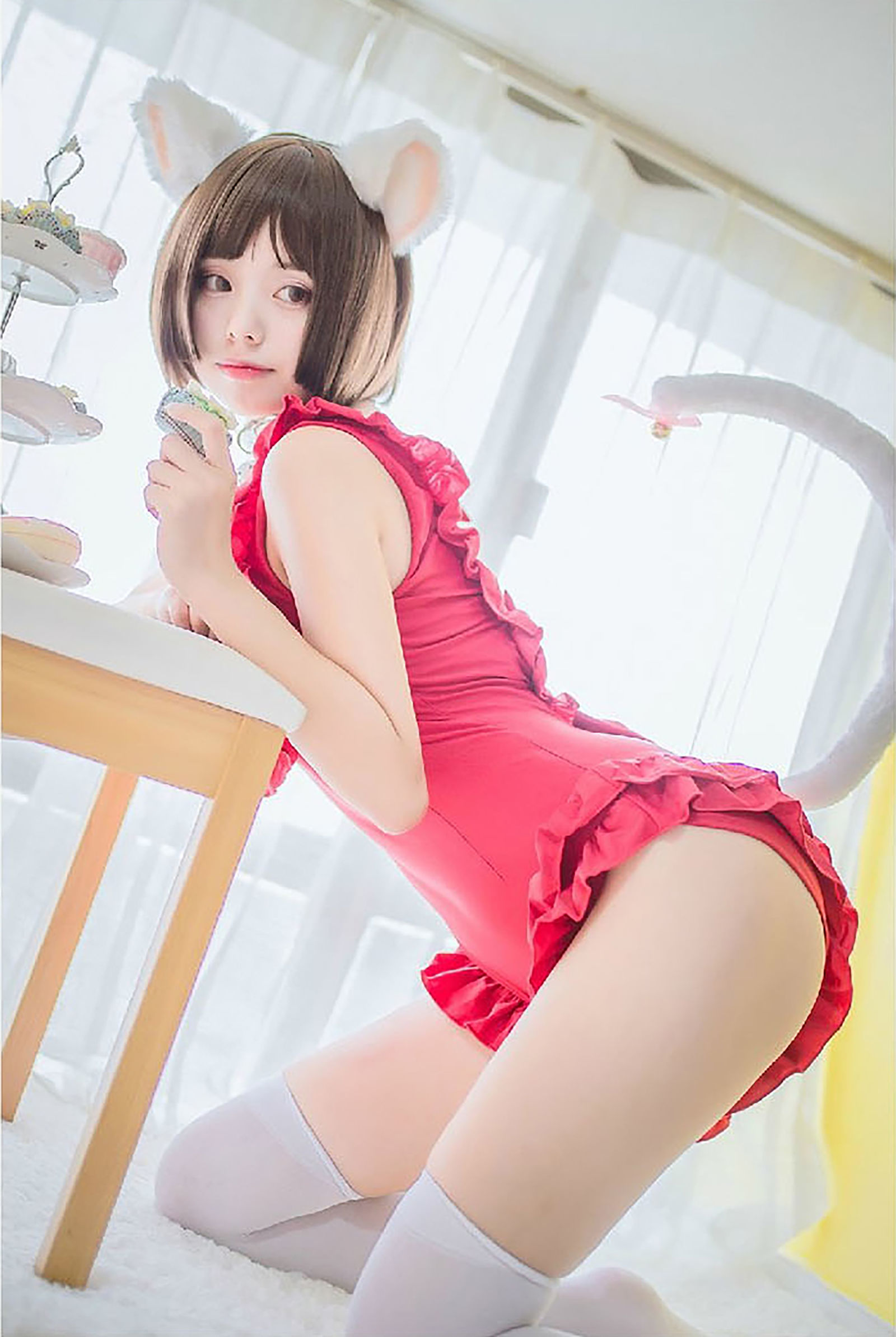 [萝莉COS] 萌系小野妹子w - 猫系泳衣+魔法少女伊莉雅