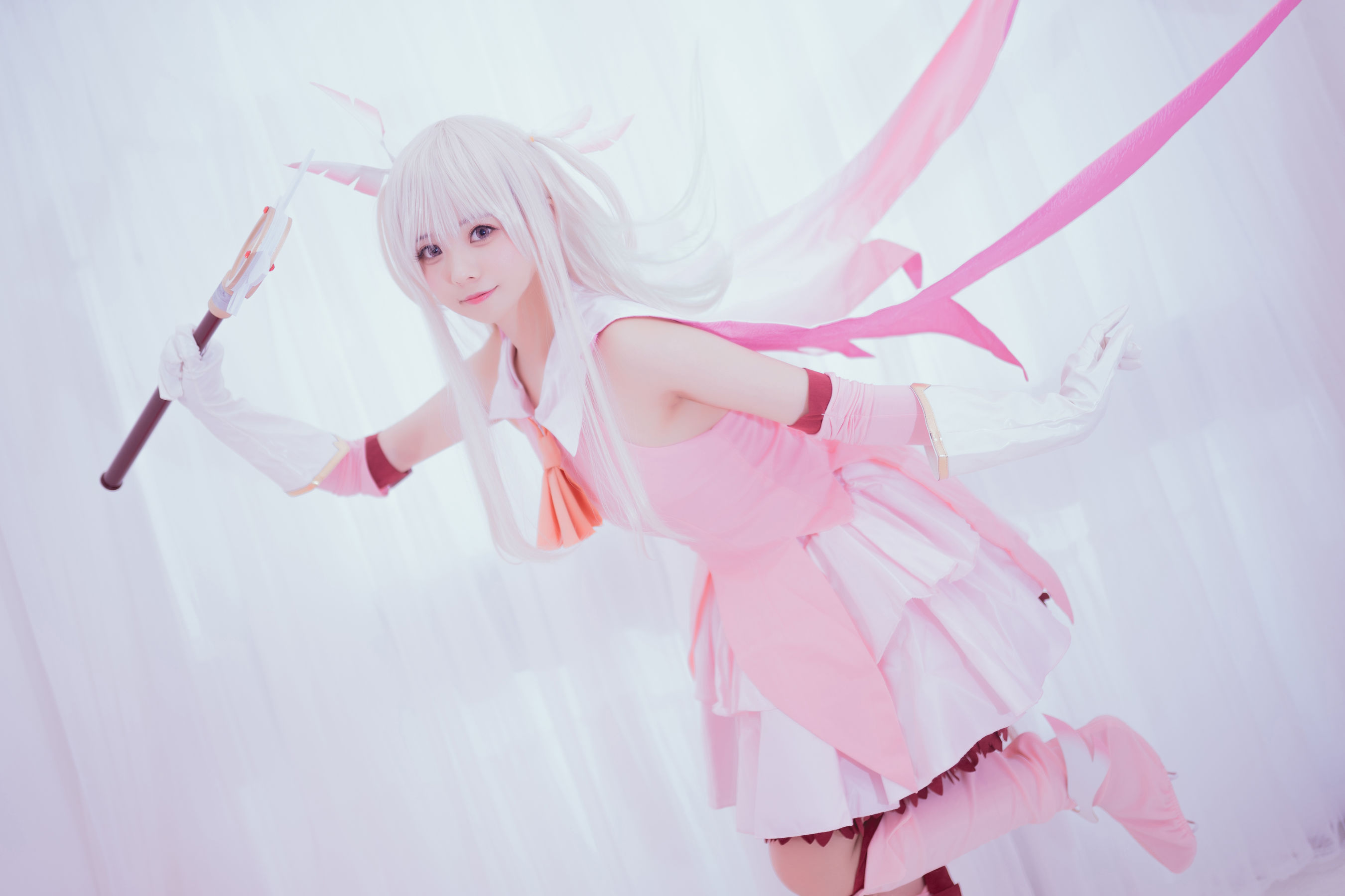 [萝莉COS] 萌系小野妹子w - 猫系泳衣+魔法少女伊莉雅