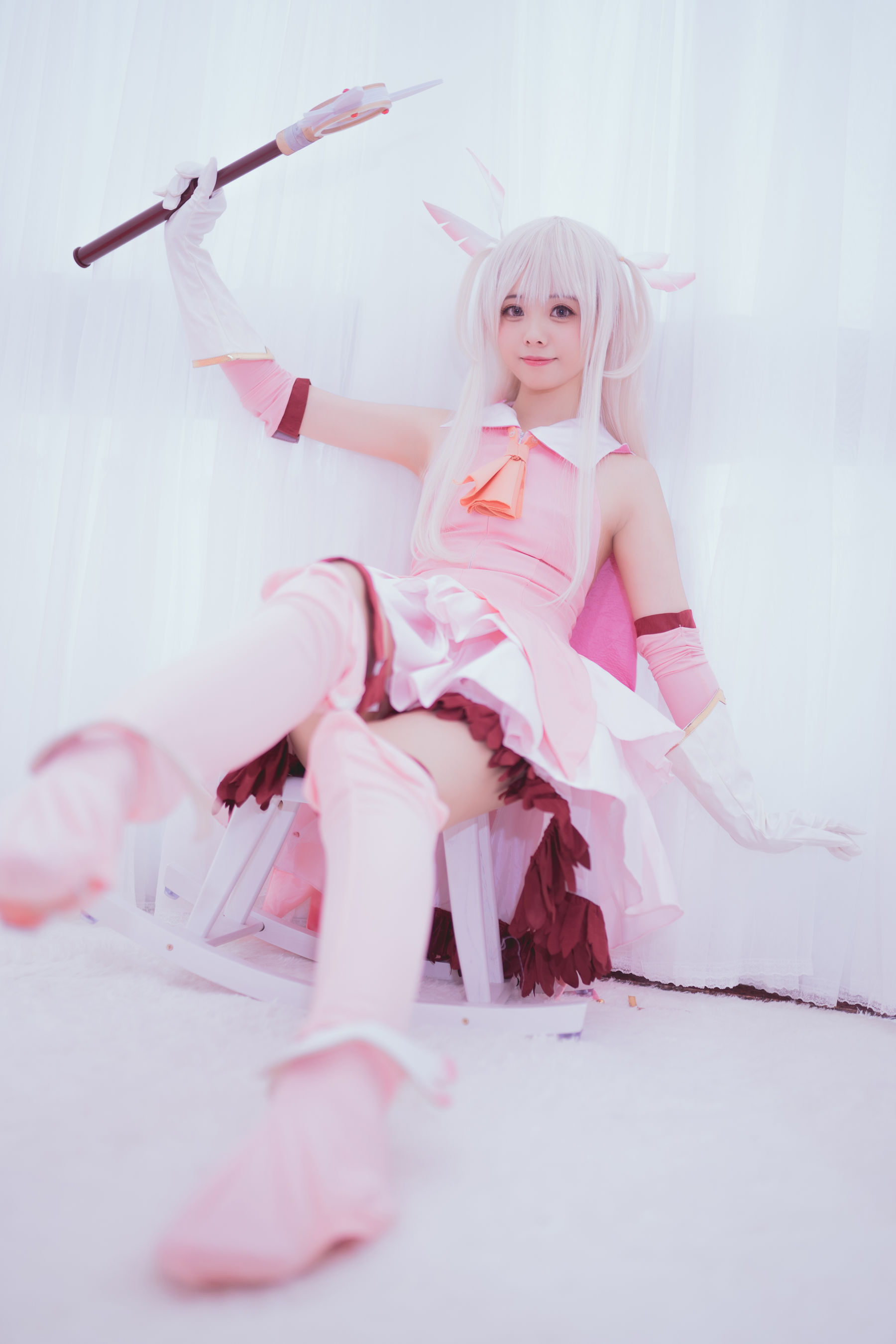[萝莉COS] 萌系小野妹子w - 猫系泳衣+魔法少女伊莉雅
