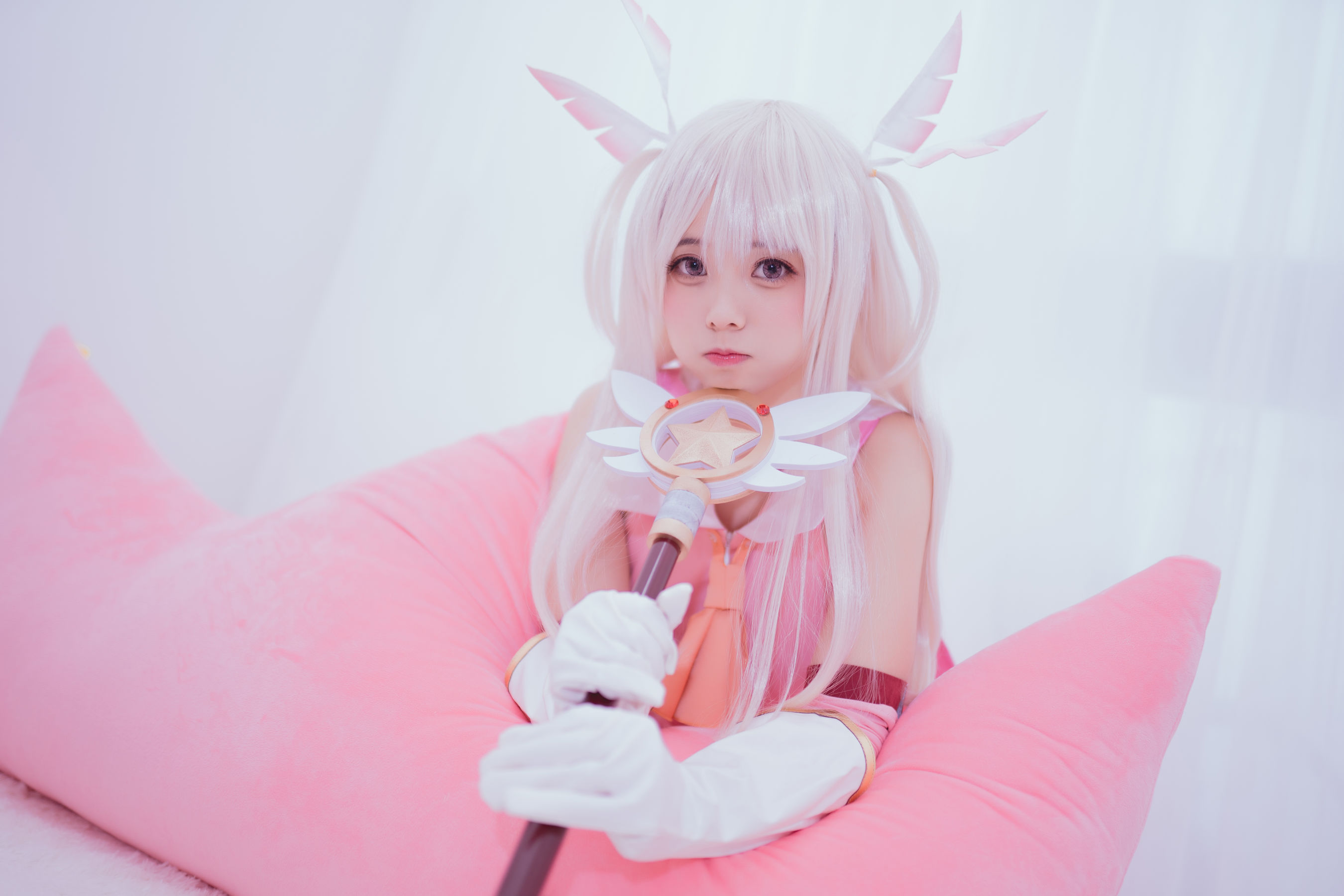 [萝莉COS] 萌系小野妹子w - 猫系泳衣+魔法少女伊莉雅
