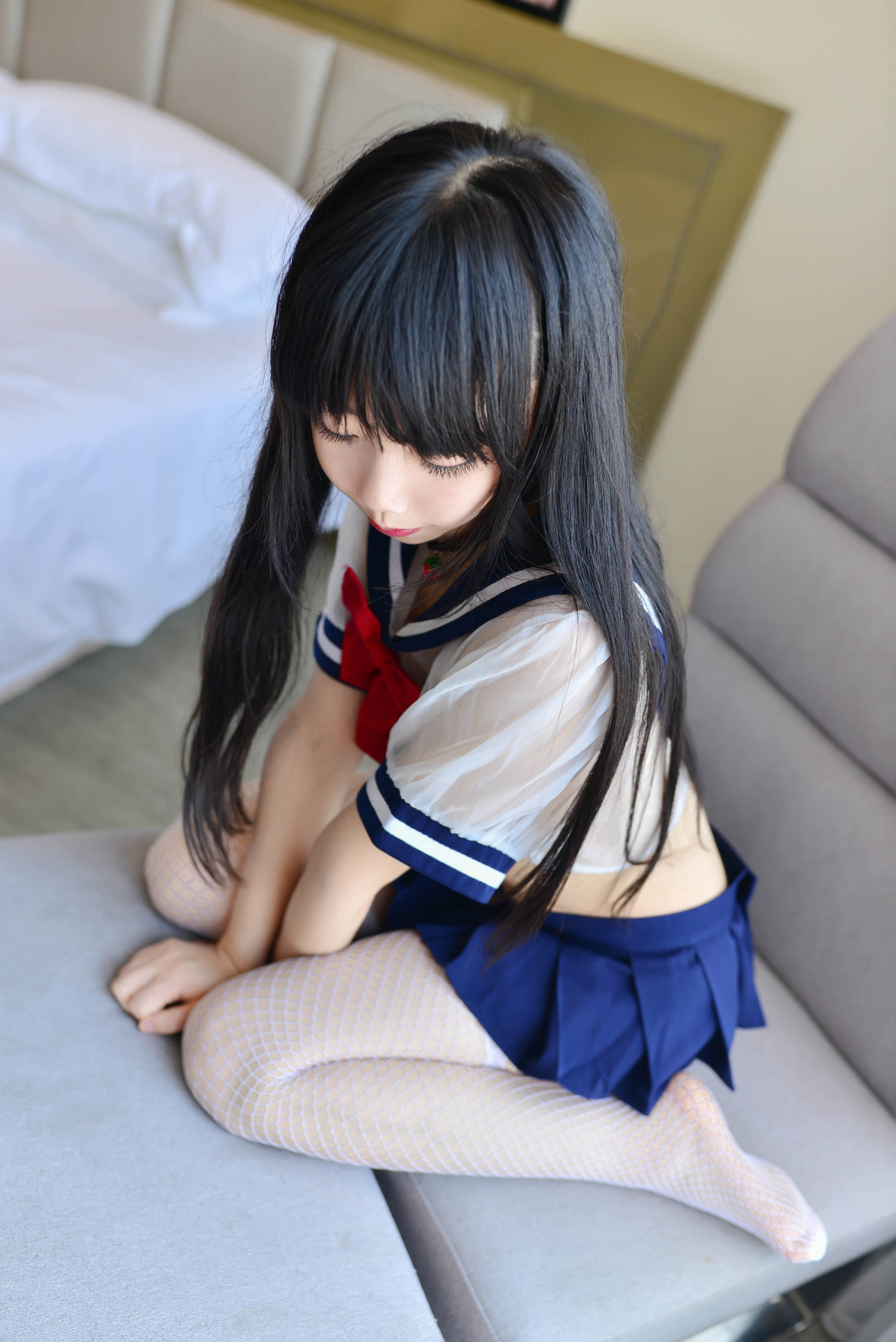 [萝莉COS] 雪琪 - 透明JK