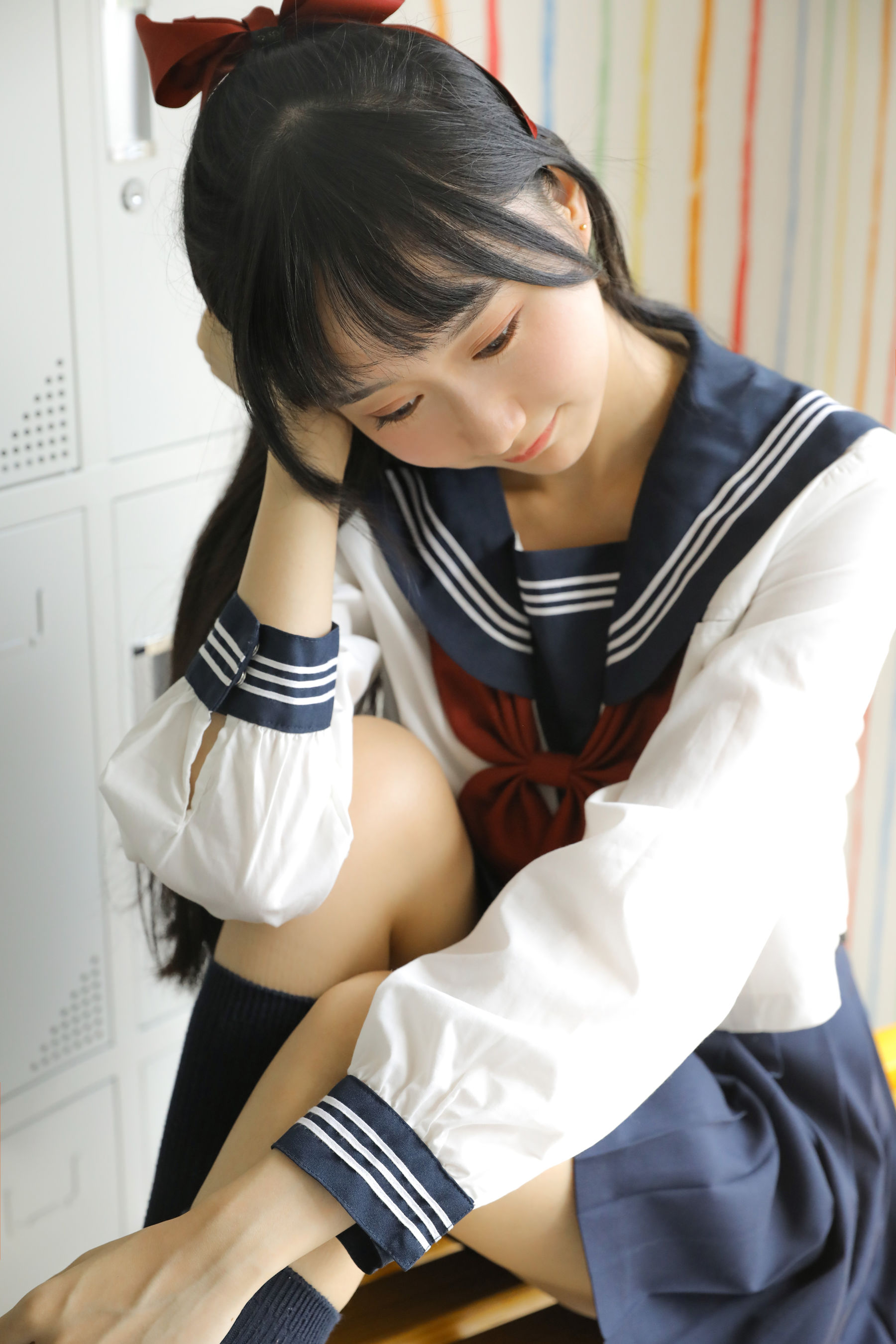 [萝莉COS] 木绵绵OwO - 绵相随 JK水手服