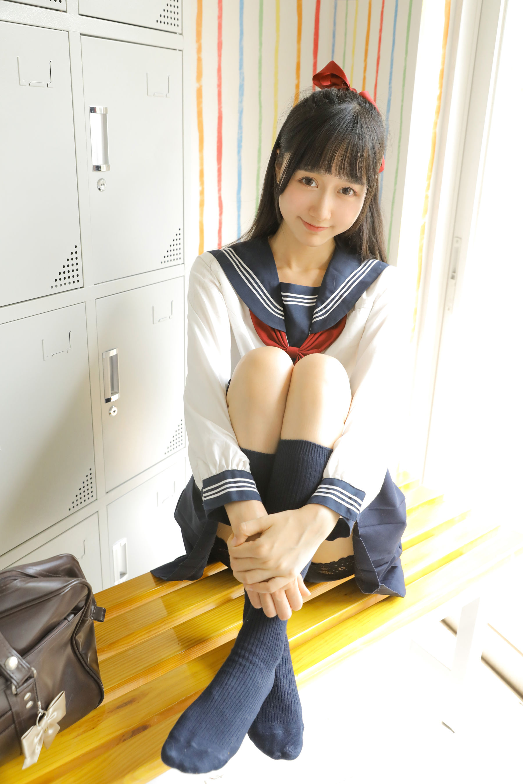[萝莉COS] 木绵绵OwO - 绵相随 JK水手服