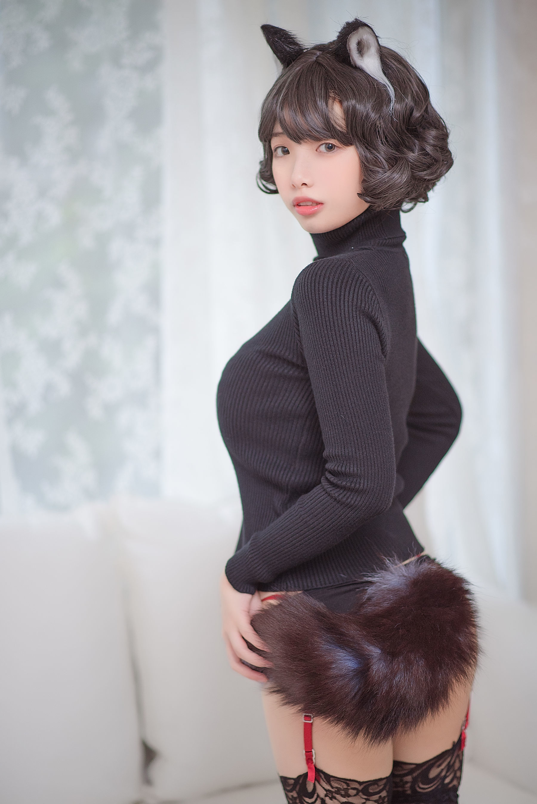 [萝莉COS] 雯妹 - 黑猫内衣