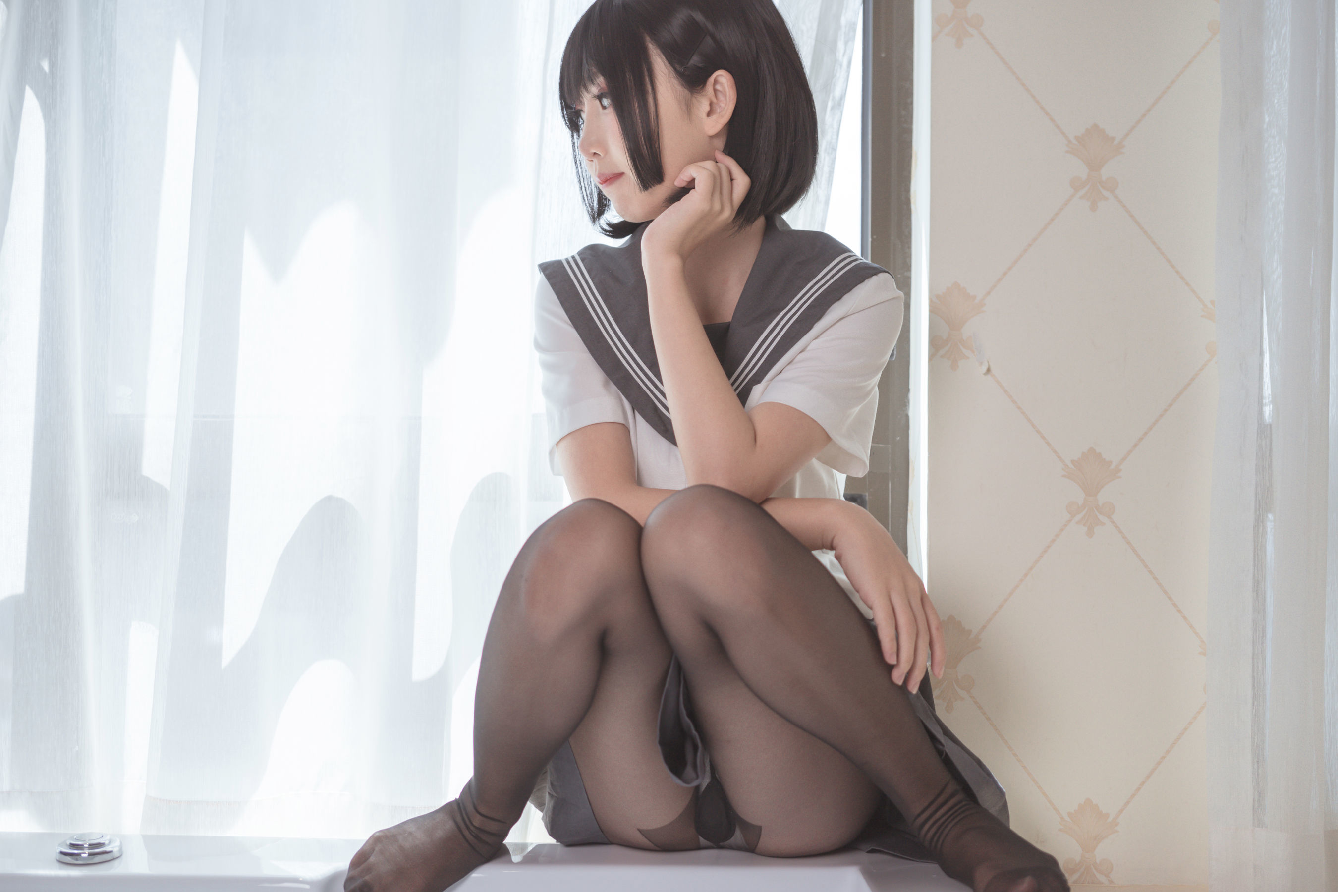 [萝莉COS] 面饼仙儿 - 脑内少女 黑丝JK