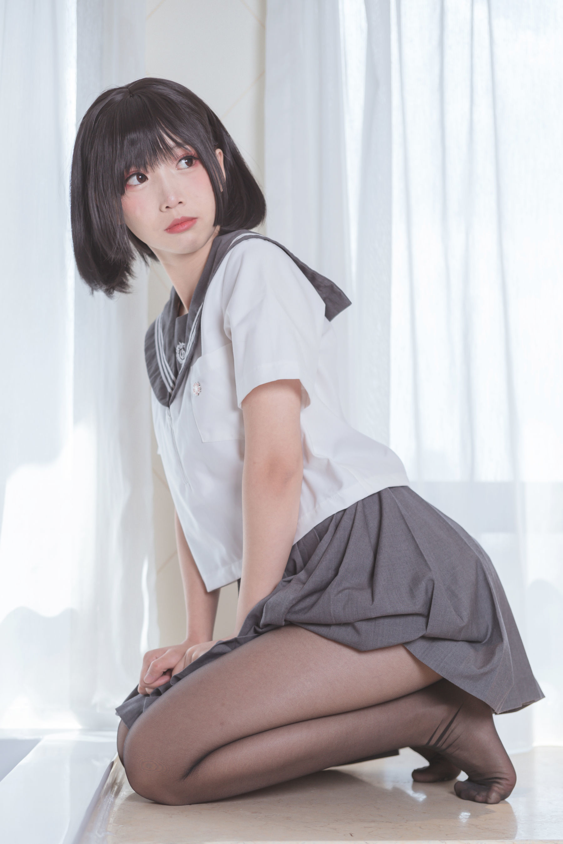 [萝莉COS] 面饼仙儿 - 脑内少女 黑丝JK