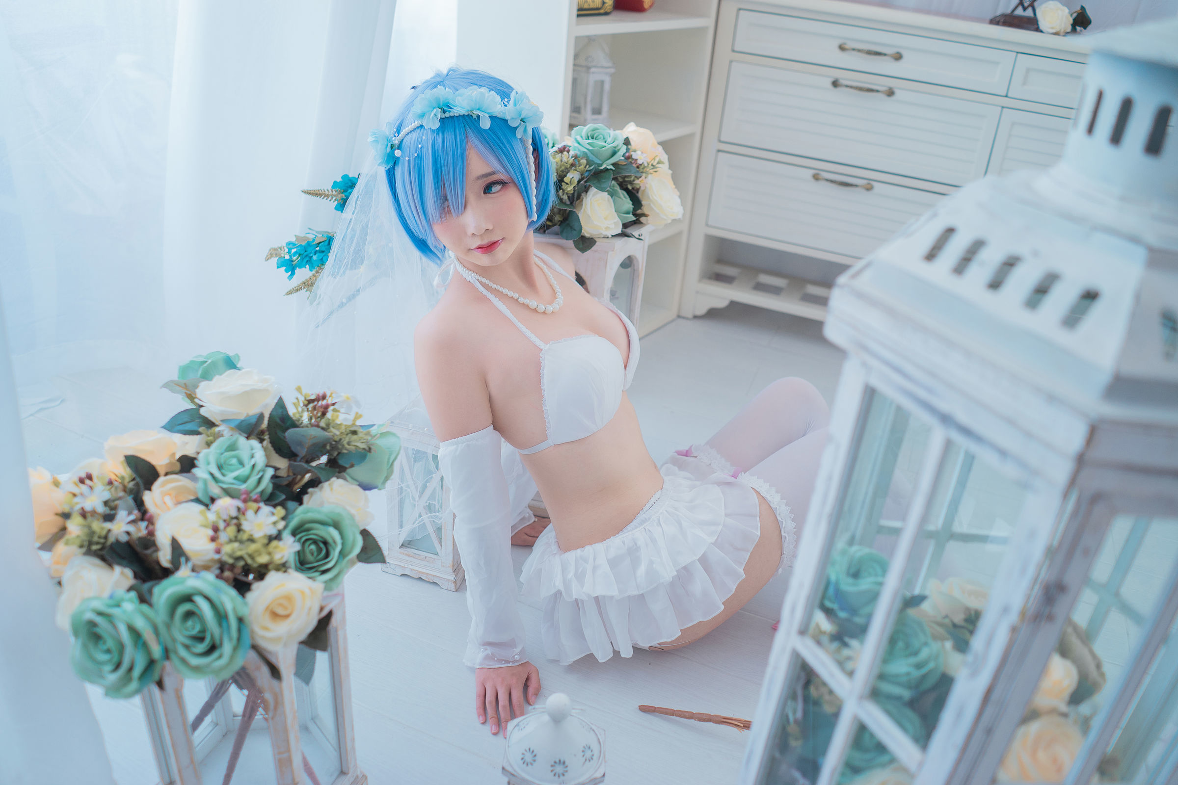 [萝莉COS] 面饼仙儿 - 花嫁蕾姆