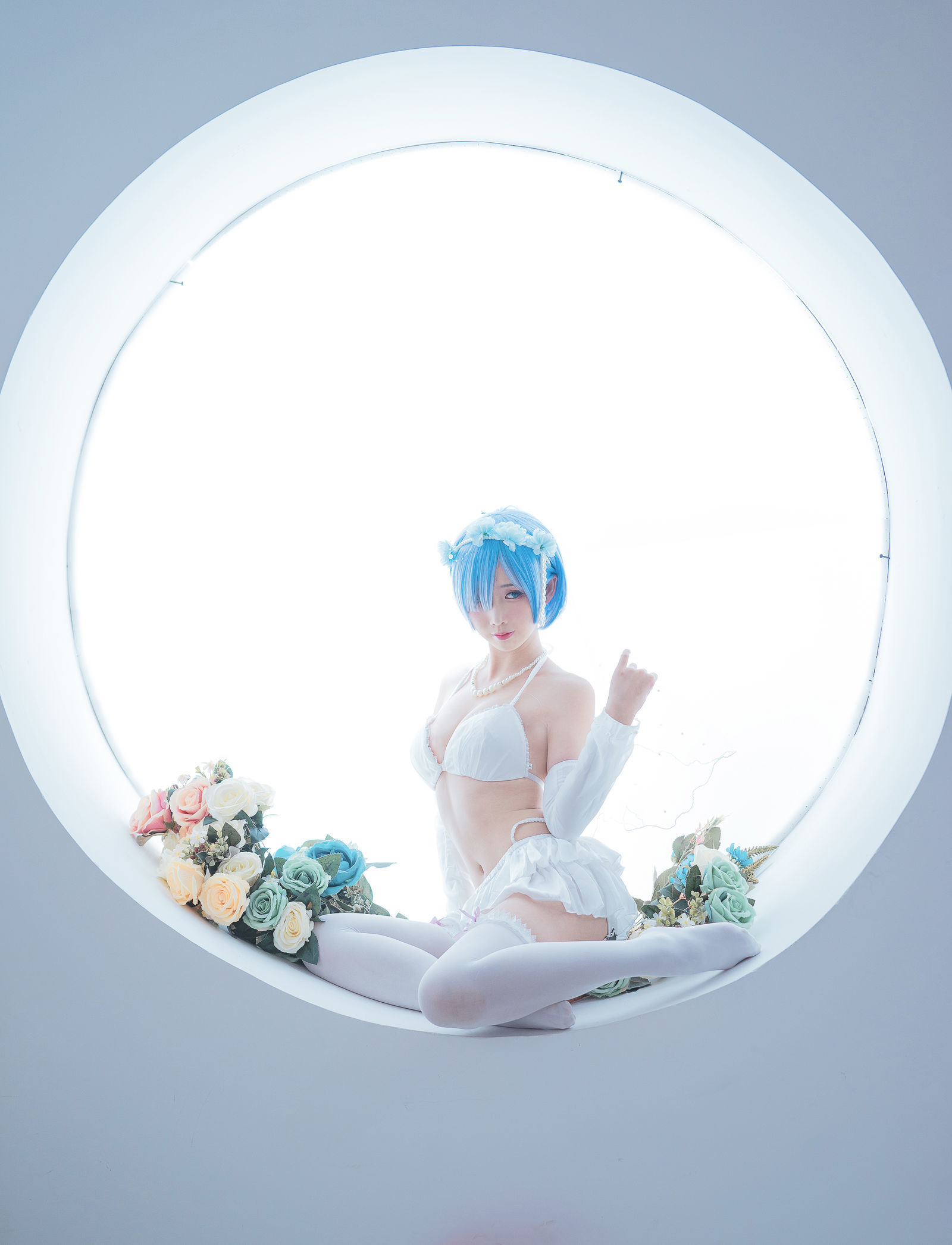 [萝莉COS] 面饼仙儿 - 花嫁蕾姆
