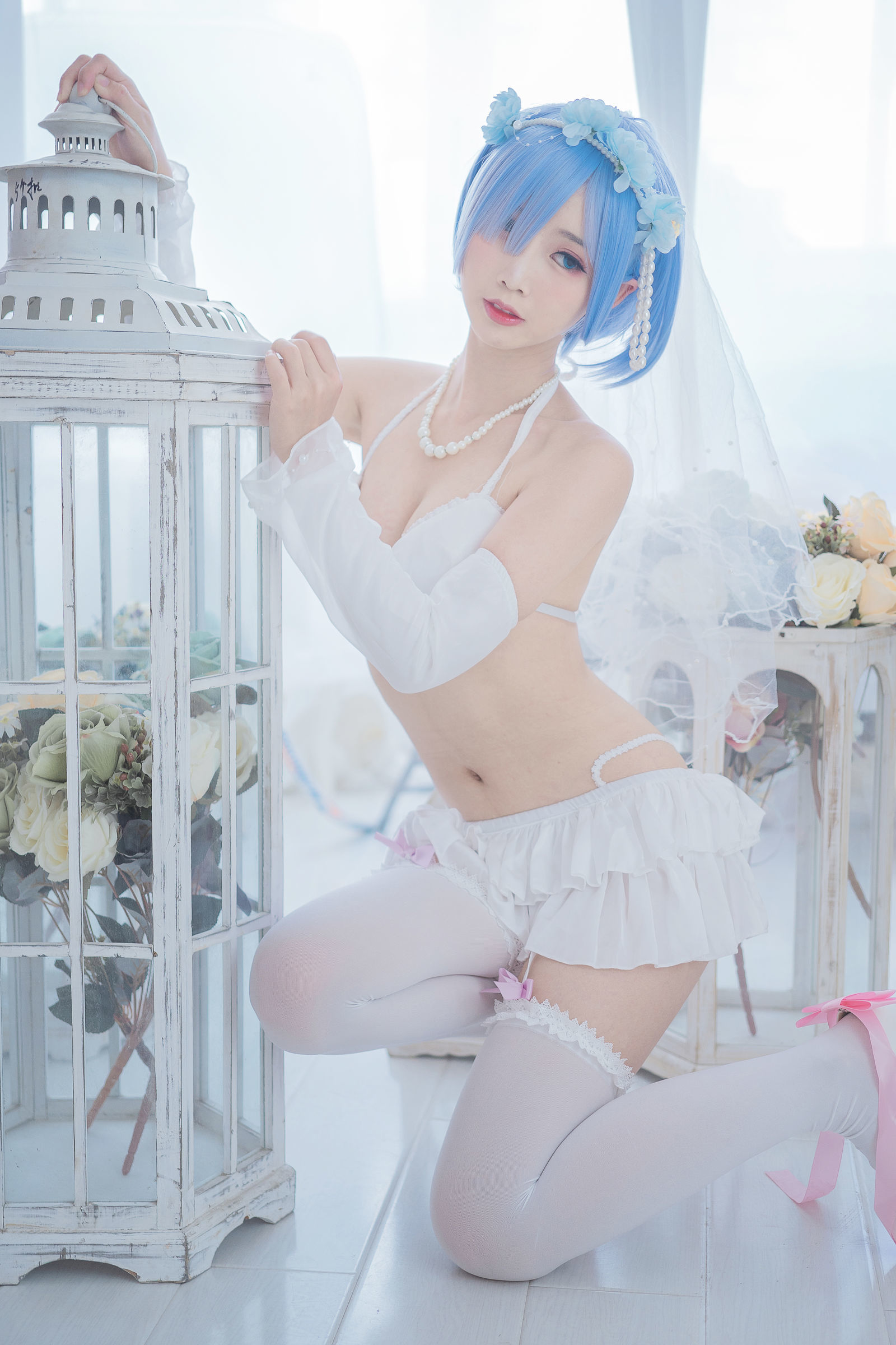 [萝莉COS] 面饼仙儿 - 花嫁蕾姆